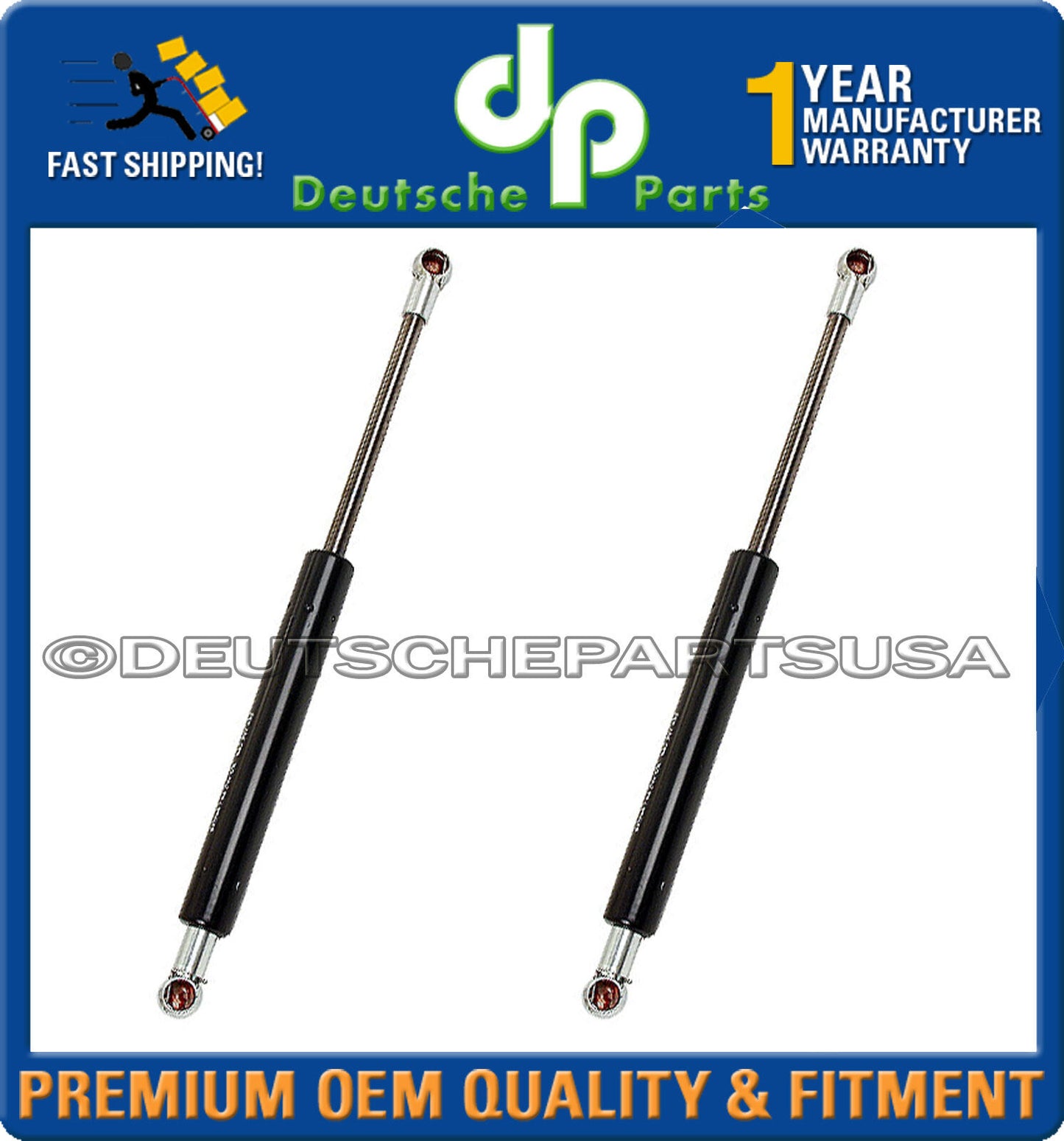 New Audi 80 90 QUATTRO TRUNK Lid Lift LIFTS Support Strut Struts Set 2PC L + R