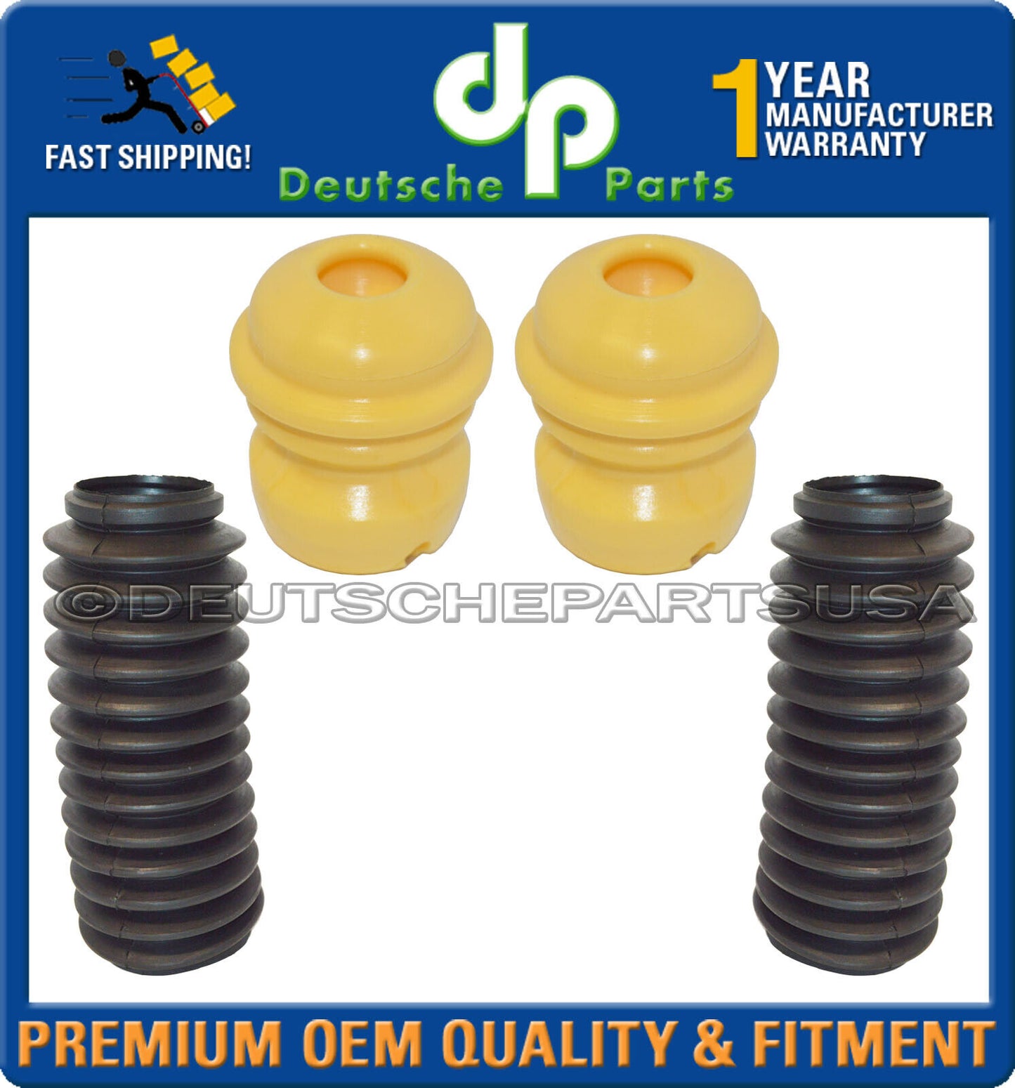 Porsche 911 996 Rear Strut Shock Mount Bump stop Boot Washer Suspension Kit 10