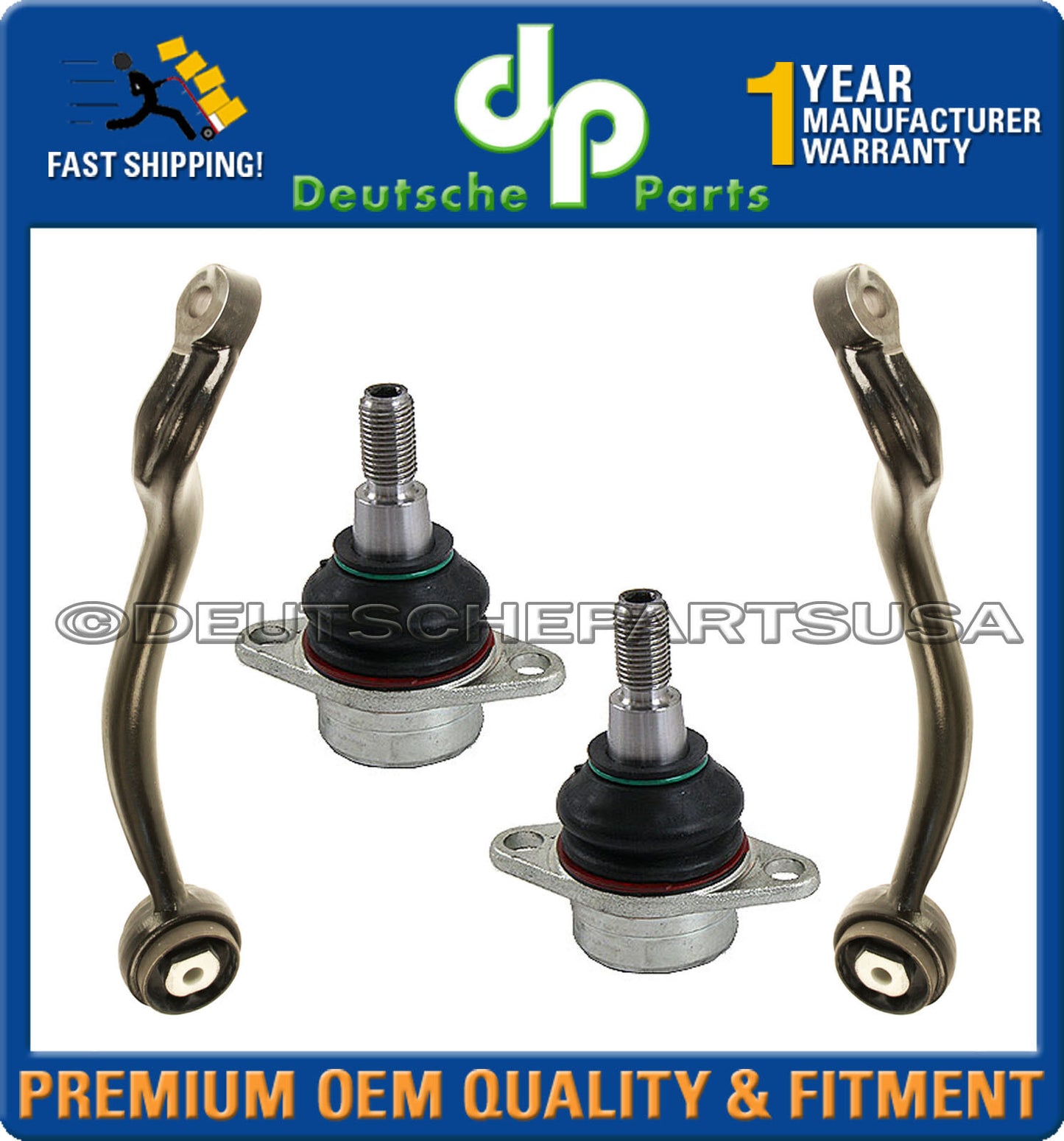 LAND ROVER RANGE ROVER FRONT UPPER CONTROL ARMS BALL JOINTS LEFT + RIGHT SET 4