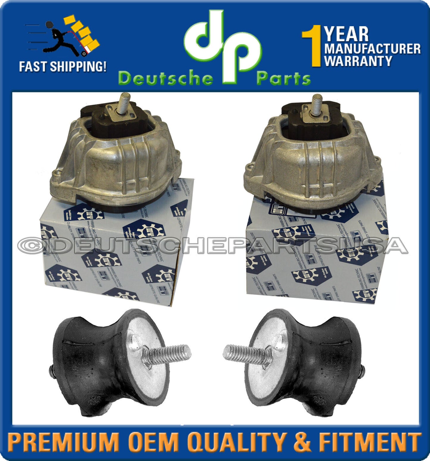 HYDRAULIC ENGINE MOTOR TRANSMISSION MOUNT MOUNTS For BMW X1 sDrive28i Set of 4