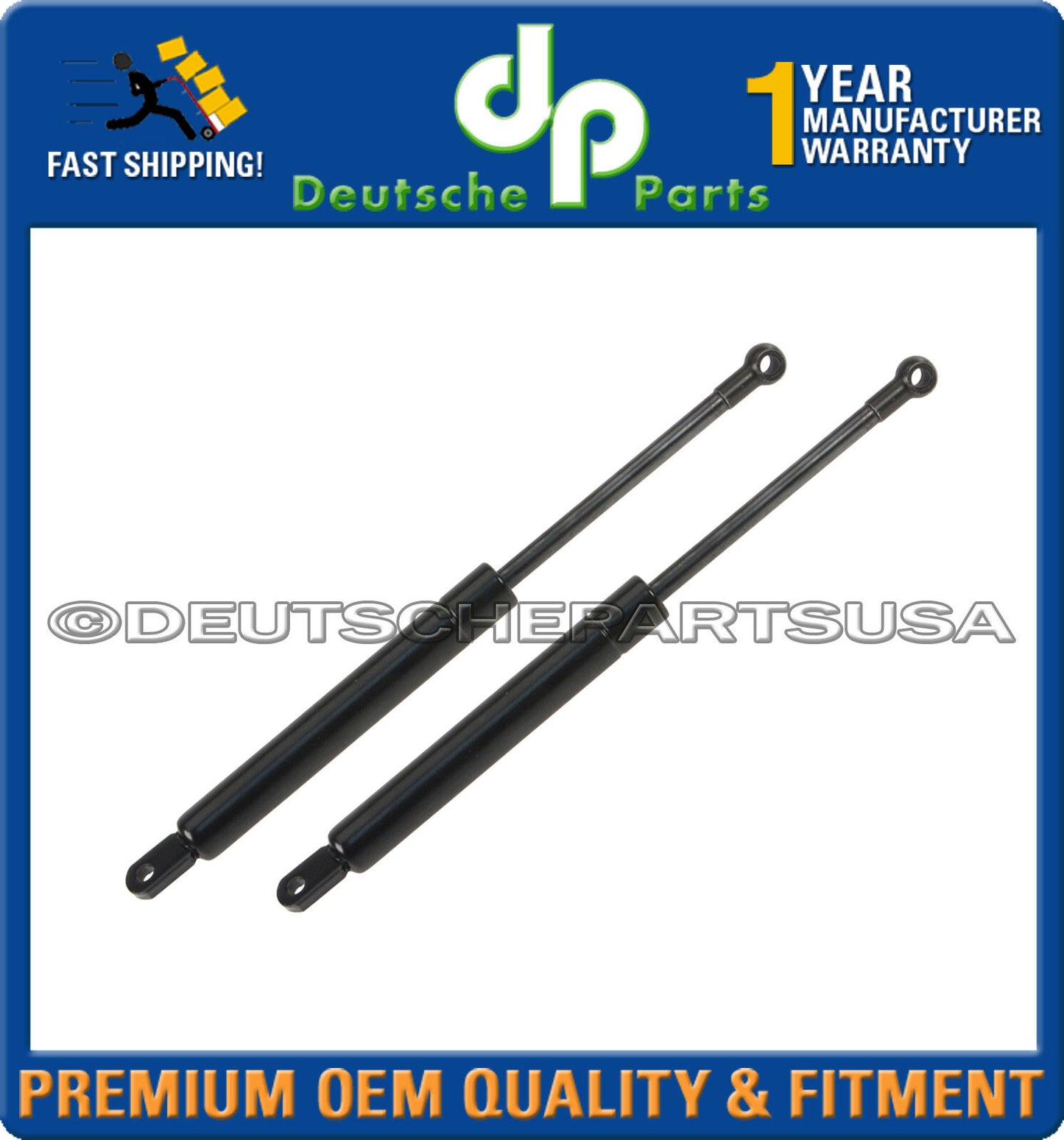 Brand New Porsche 911 912 Rear Hatch Strut Stuts - Pair Set of 2