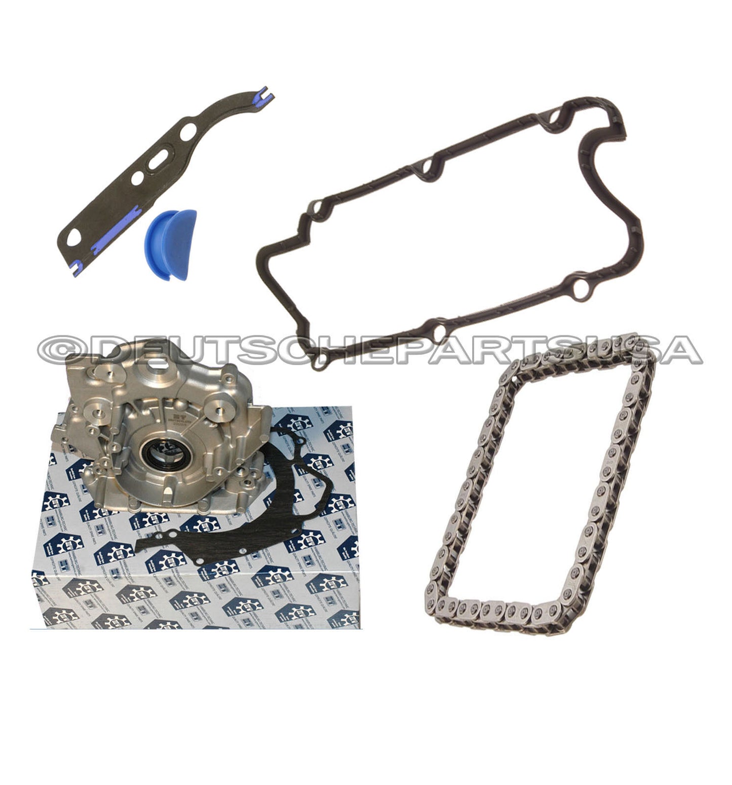 A4 A6 90 QUATTRO CABRIOLET 2.8 ENGINE OIL PUMP + VALVE COVER GASKET + CHAIN KIT
