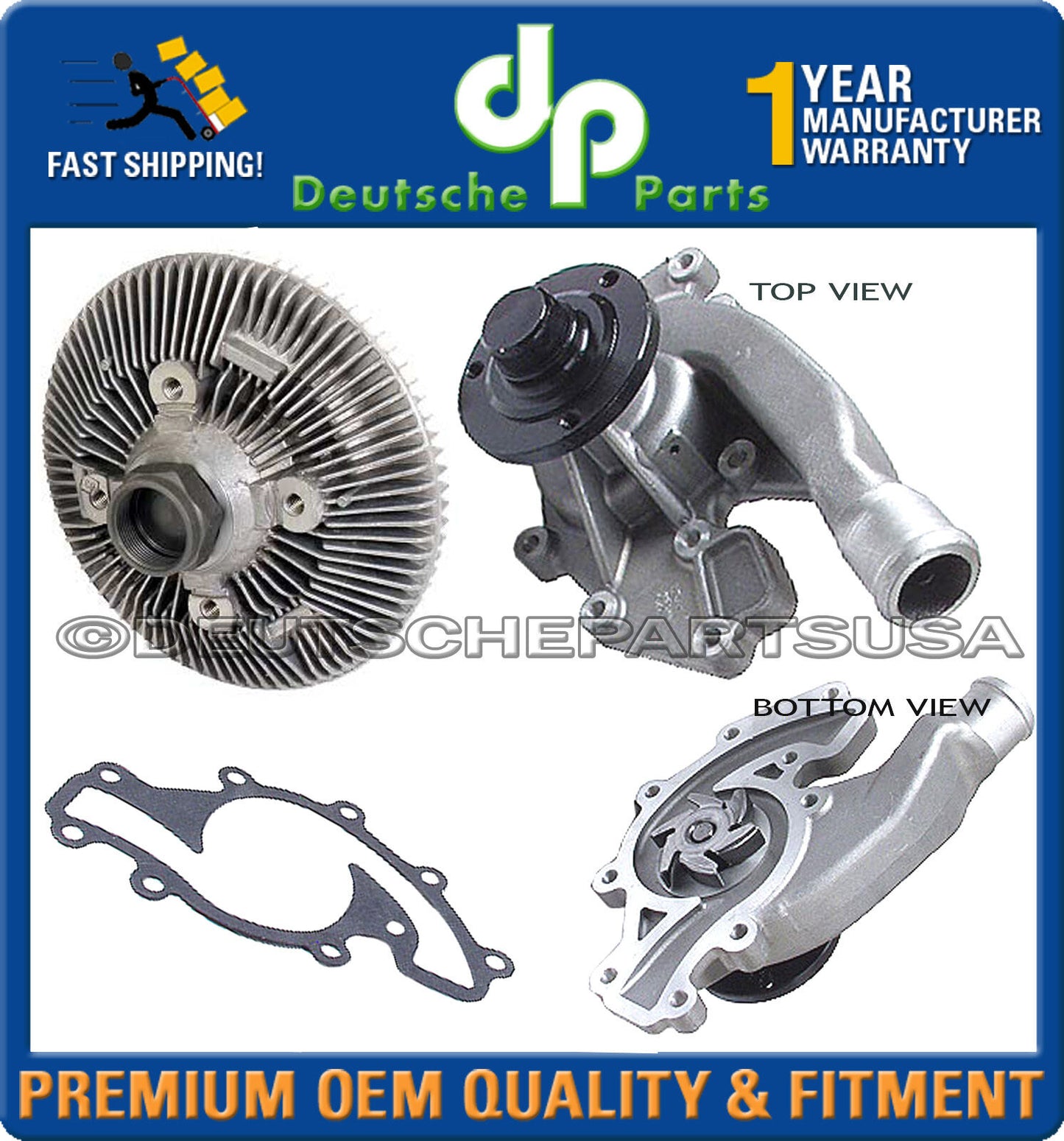 RANGE ROVER DISCOVERY DEFENDER 90 RADIATOR FAN CLUTCH WATER PUMP STC4378 ERR3443
