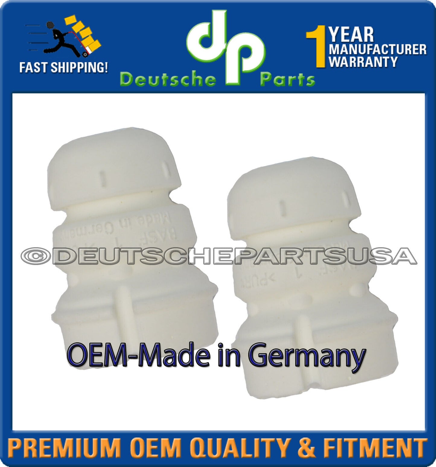 FRONT Strut Shock Bump Stop for AUDI A4 A5 Quattro L+R Made in Germany 8F0412131