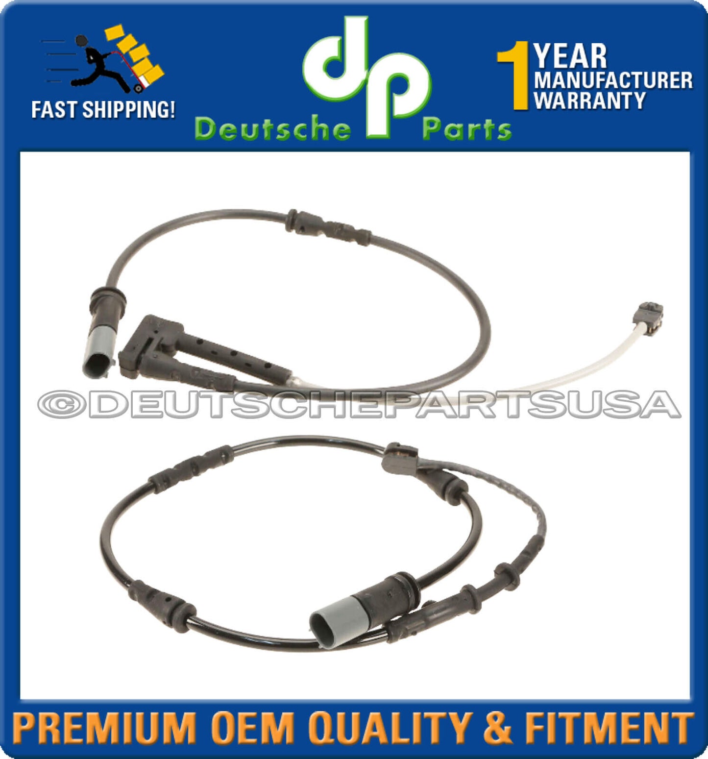 FRONT + REAR BRAKE PAD SENSOR FOR BMW X1 X2 F48 F39 MINI 34356865613+34356865612