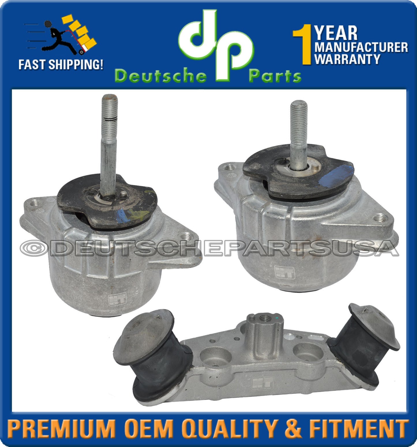 Porsche Panamera Engine Motor Mount Torque Damper Trans Mount Carrier Set of 5