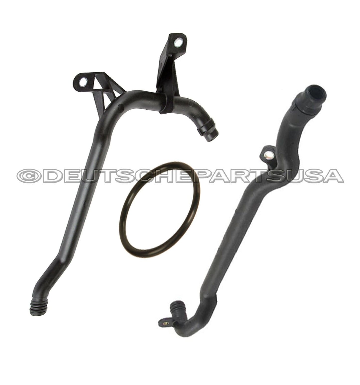 WATER + ENGINE HEATER INLET COOLANT PIPE 11531705210 + 11537502525 For BMW Set 2