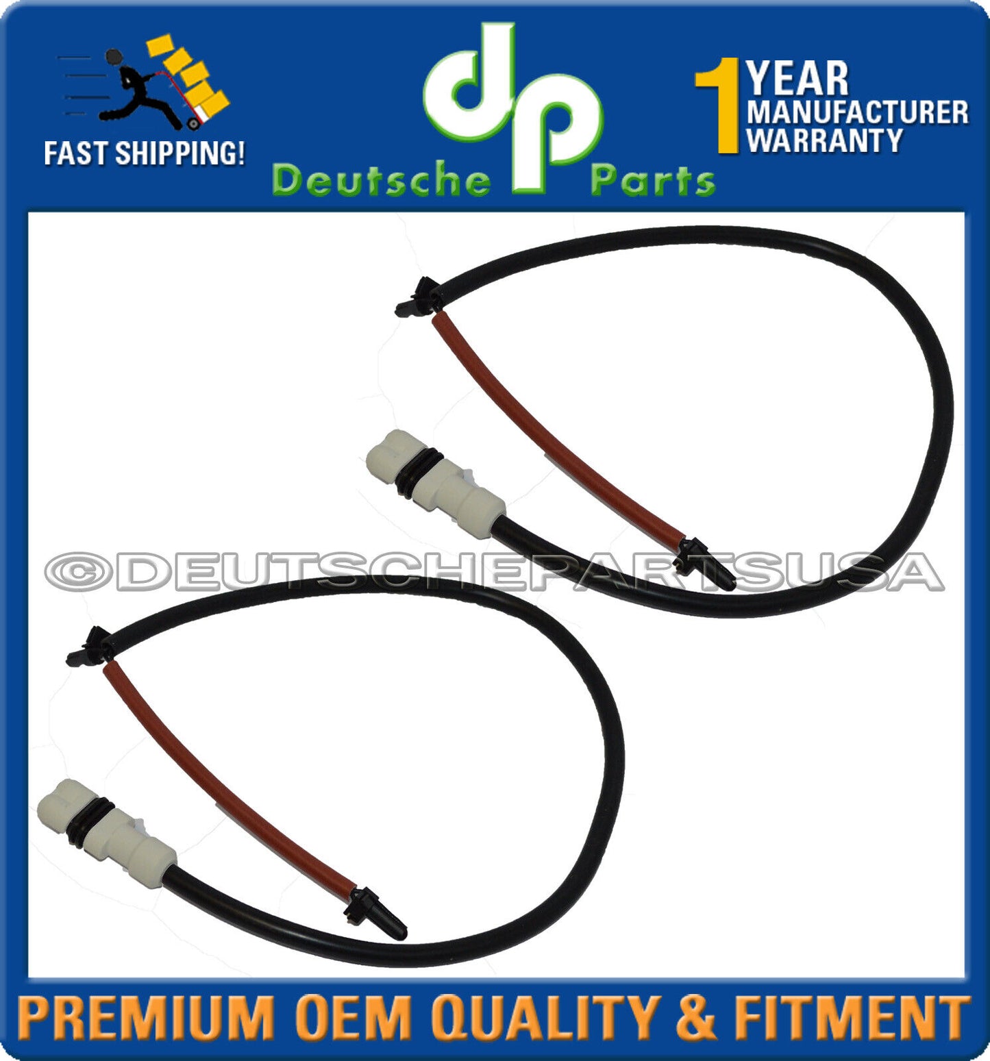 PORSCHE 911 Front LH + RH Brake Disc Pad Wear Sensor 99361236801 SET 2 1993-1998