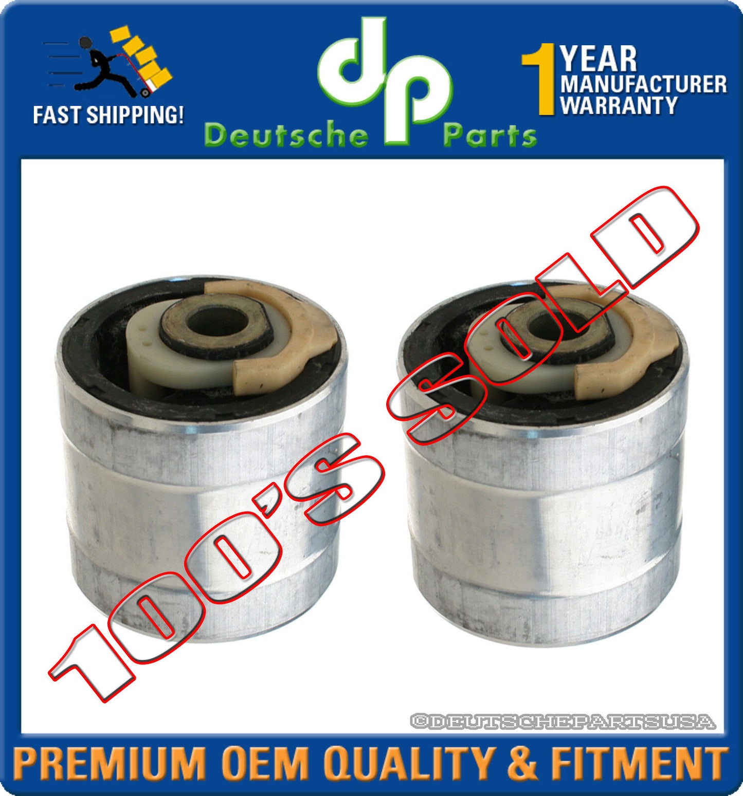 GENUINE JAGUAR S TYPE LEFT + RIGHT LOWER CONTROL ARM BUSHING SET JLM21535 x 2