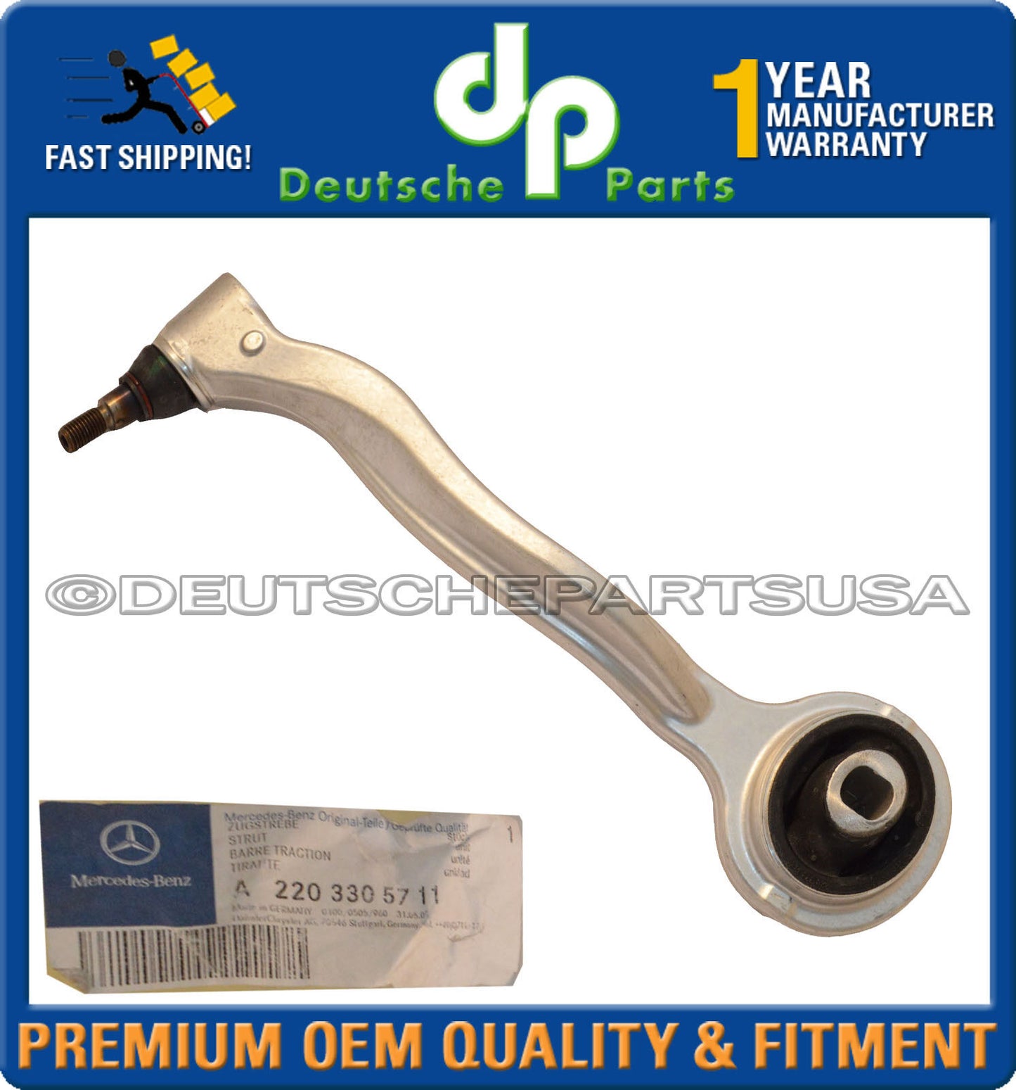GENUINE Mercedes CL500 CL600 S430 S500 Front Lower LEFT Control Arm 2203305711