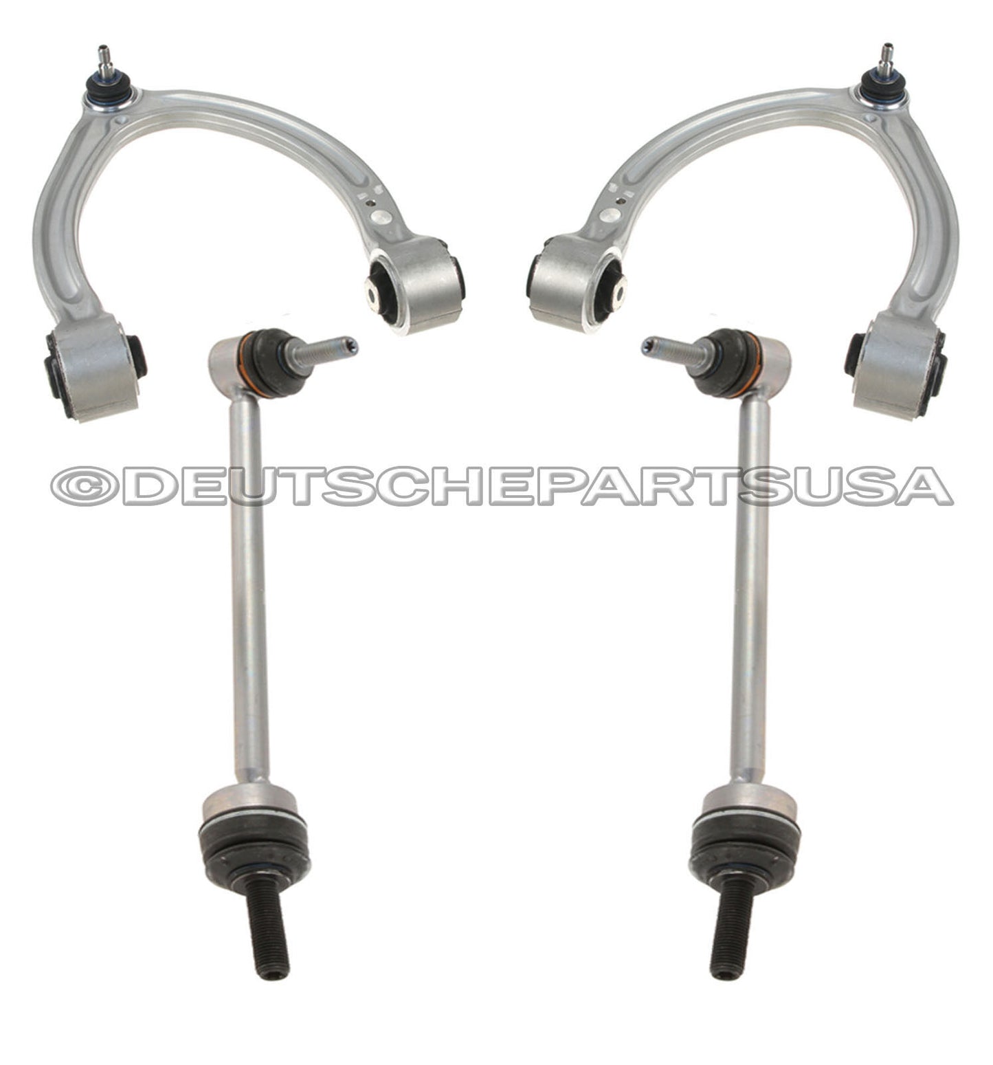 Mercedes W221 W216 4Matic Front UPPER Control Arm Ball Joint Sway Bar link SET 4