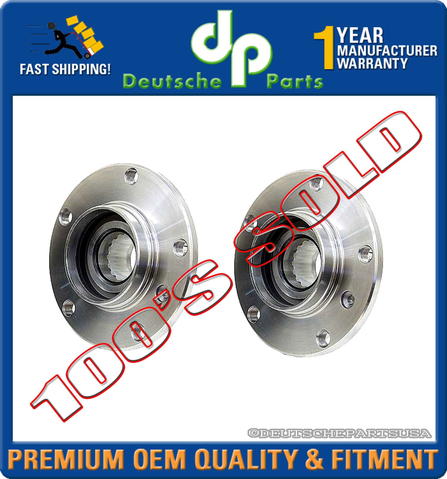 Front Wheel Bearing Bearings Hub Hubs for BMW E32 E34 E31 31 22 1 139 345 L + R