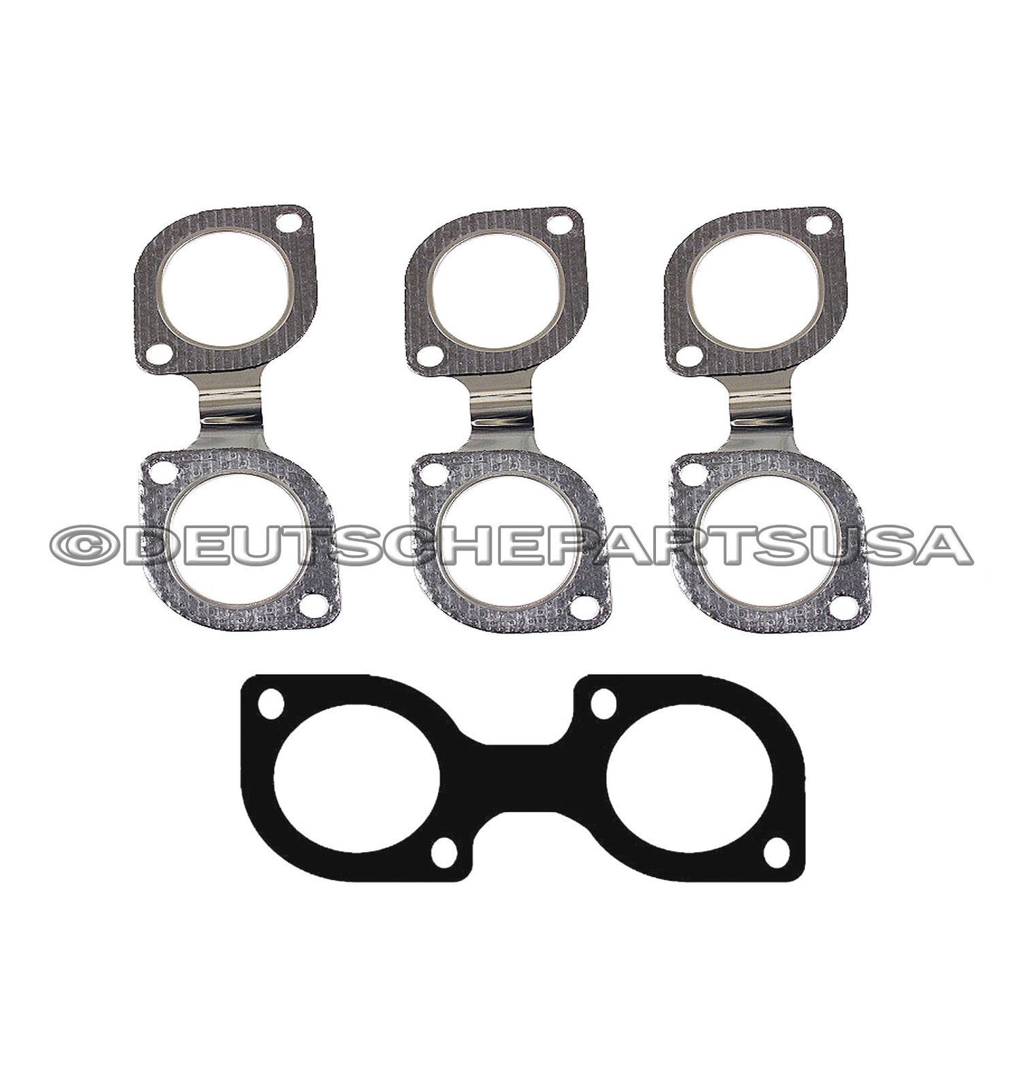 Exhaust Manifold Gasket SET 4 for BMW E32 E34 E38 X5 E60 E65 V8 740i 540i 740i