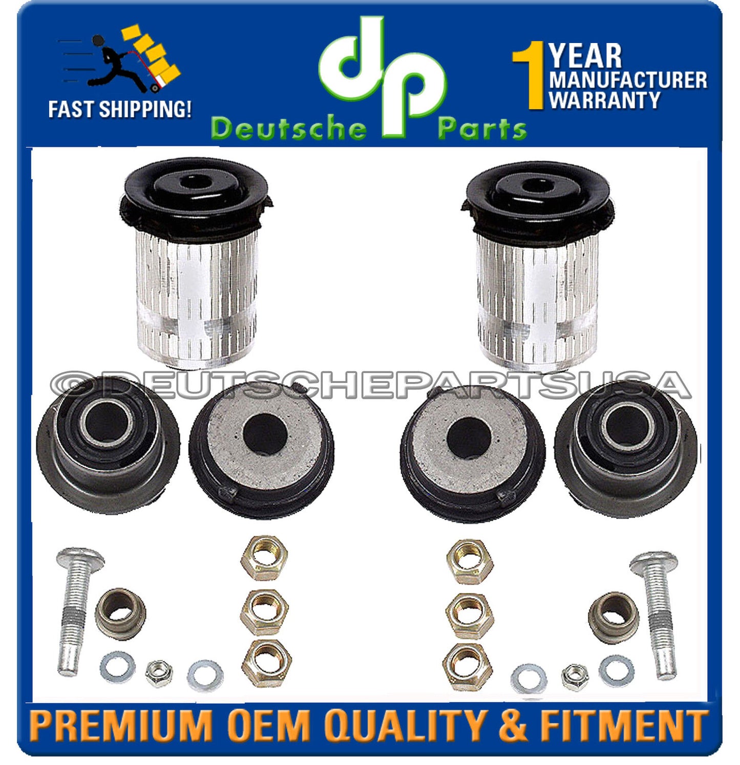 MERCEDES E300 E320 E420 E430 CONTROL ARM BUSHINGS 2 x 210 330 04 75 PAIR L + R
