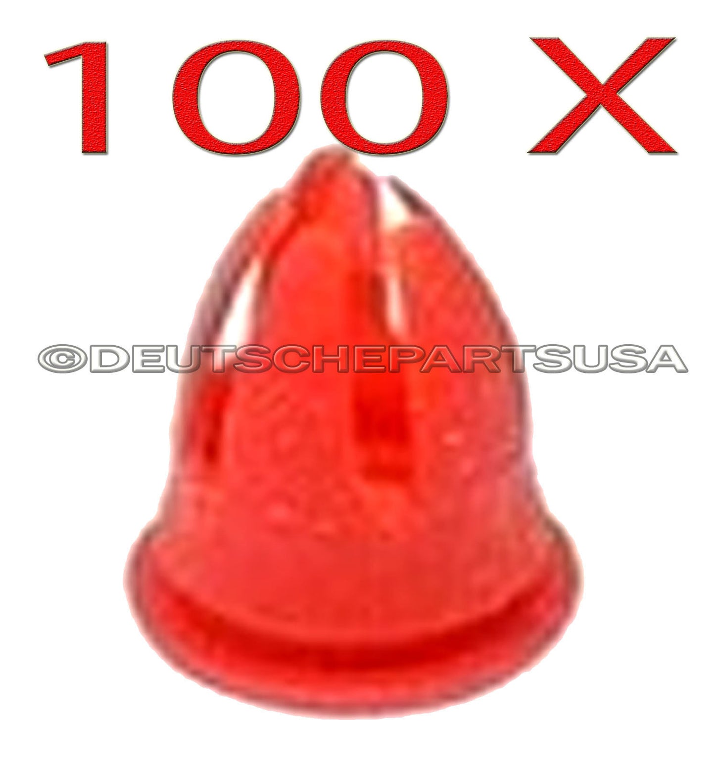 100 x Red Fender & Door Molding trim Clips for Various Mercedes Benz #0019882081