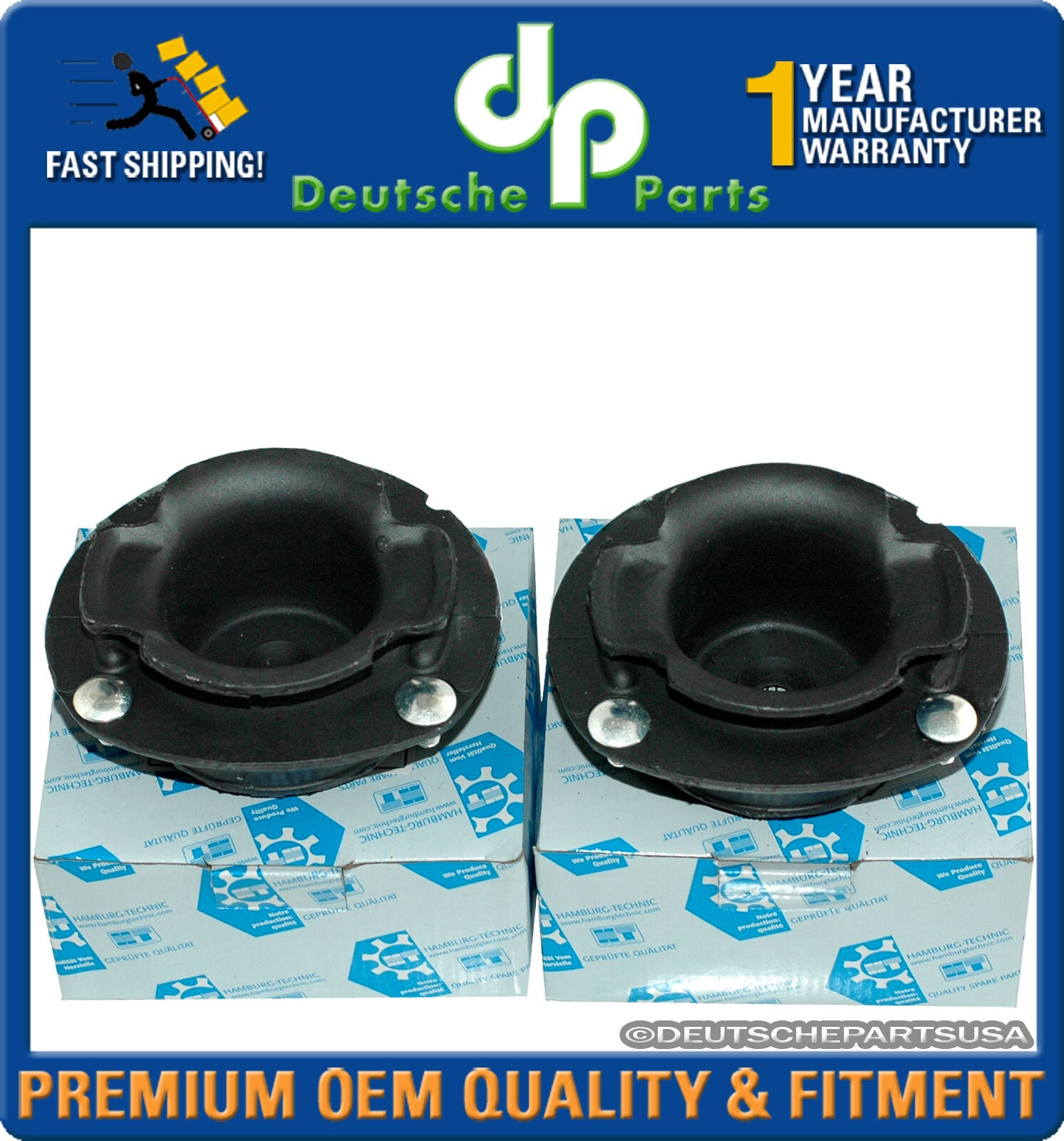 STRUT SHOCK MOUNT MOUNTS for MERCEDES W201 190E 190D 190 2013202444 L+R SET 2