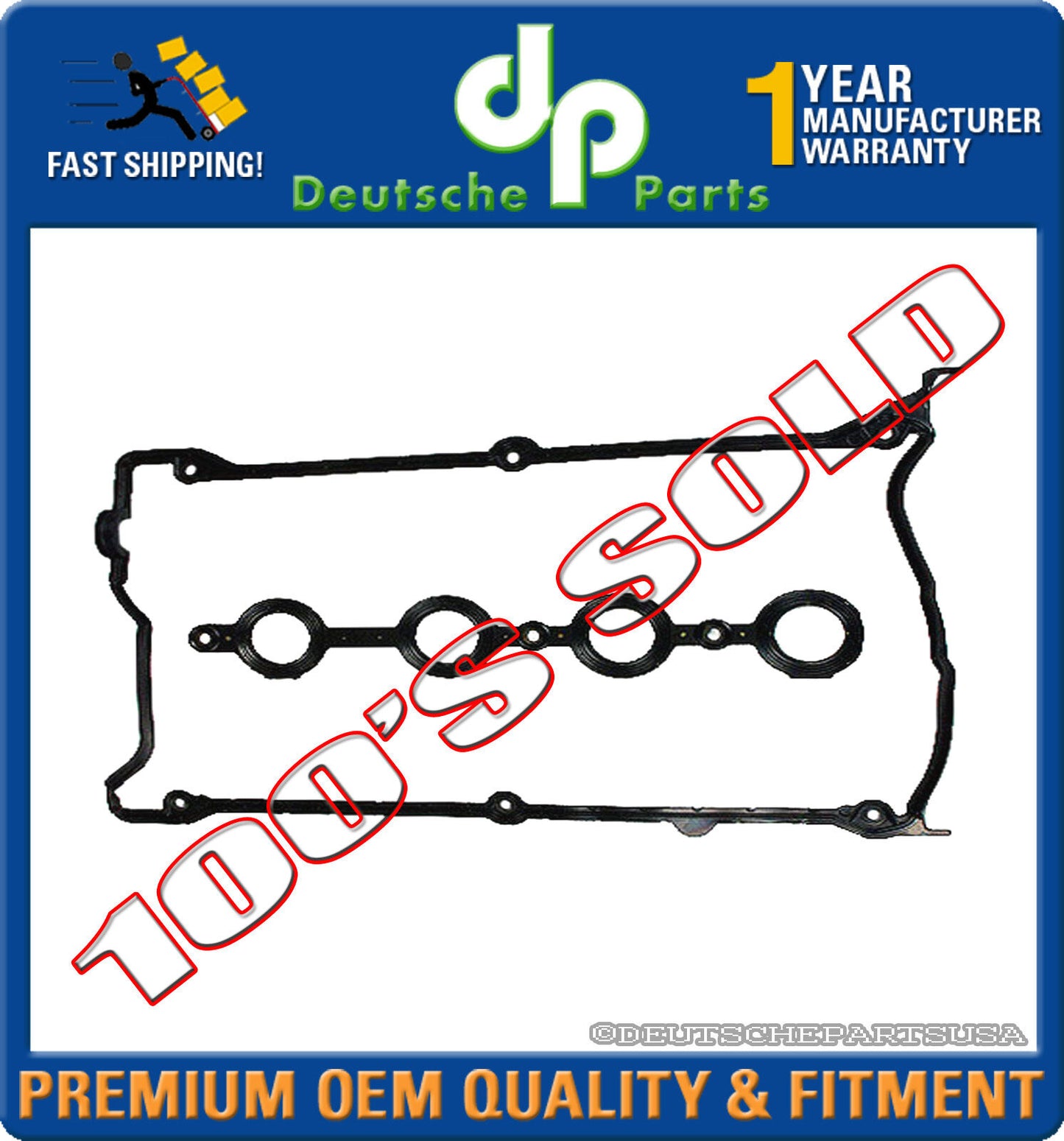 AUDI A4 TT VW BEETLE JETTA GOLF PASSAT 1.8 VALVE COVER GASKET SET 058 198 025A