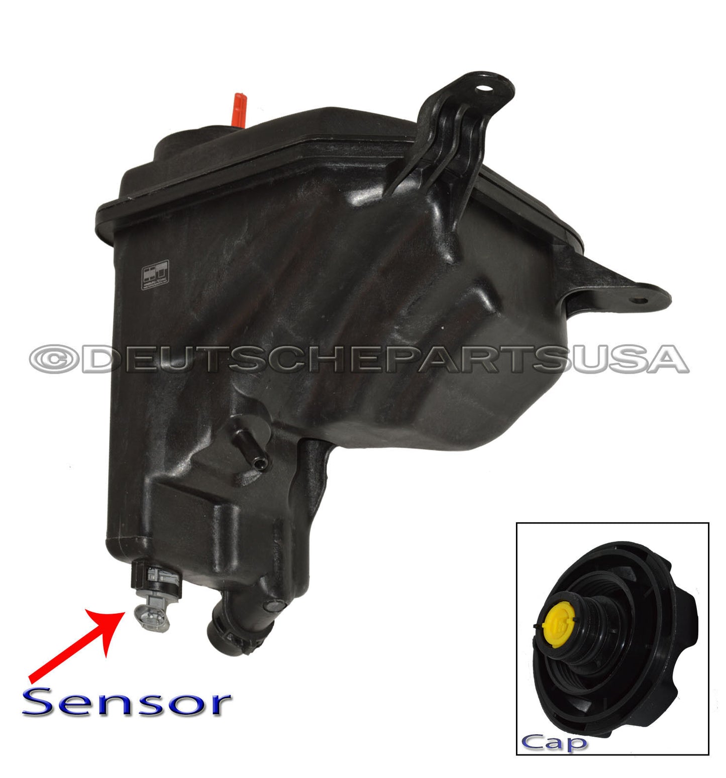BMW 17137640514 Coolant Reservoir Overflow Expansion Tank + Cap + Lvl Sensor SET
