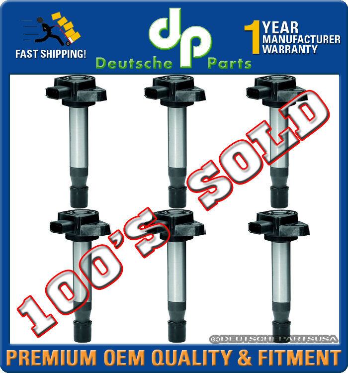 HONDA ODYSSEY ACCORD ACURA TL CL V6 Ignition Coil Coils 6 x 30520-P8E-A01 SET