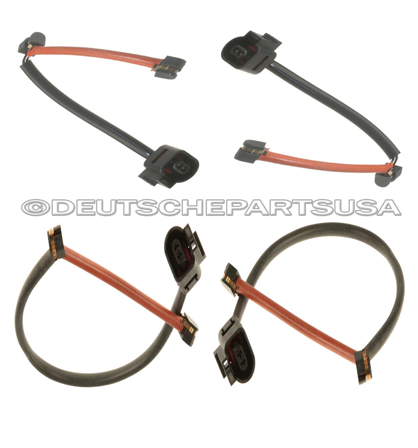 AUDI Q7 VW TOUAREG FRONT REAR BRAKE PAD WEAR SENSORS INDICATORS LEFT RIGHT SET 4