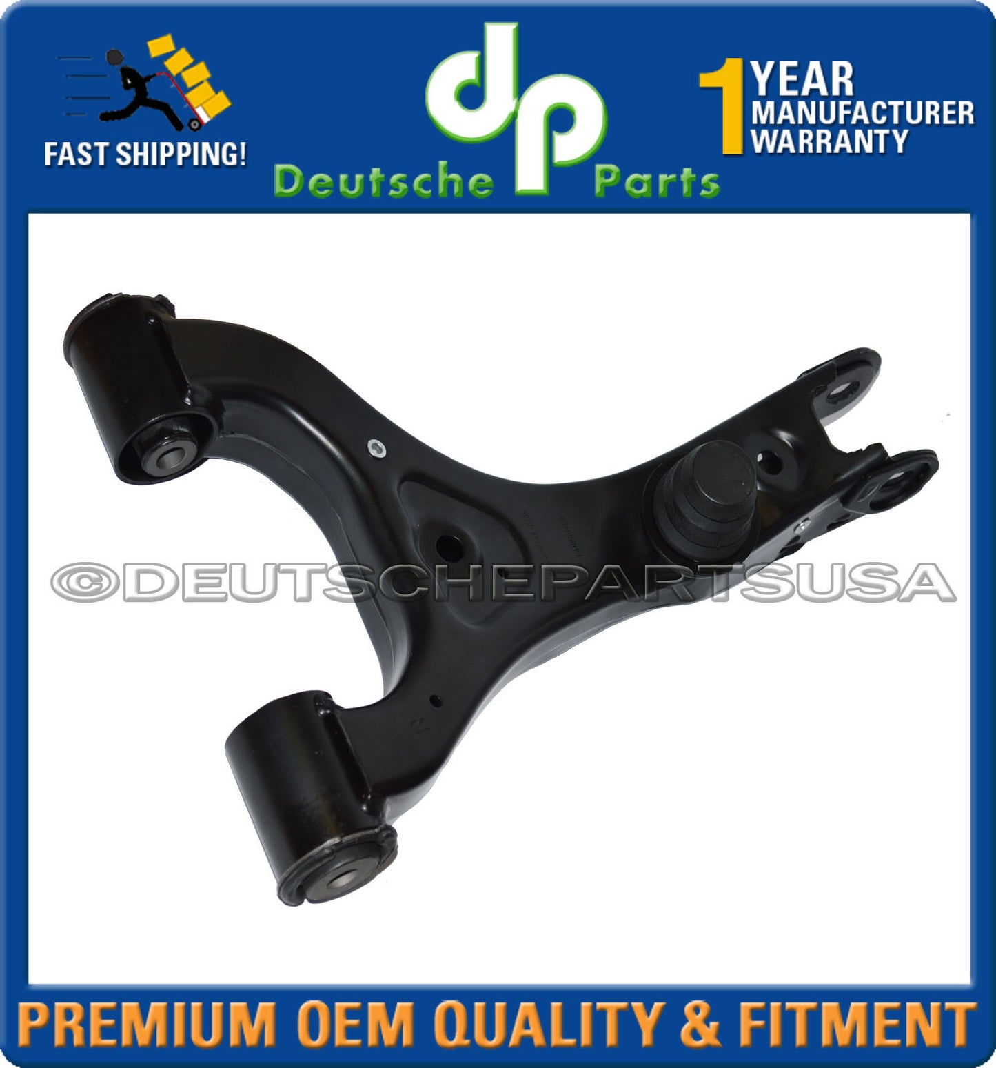 Range Rover Rear RH Upper & Lower Control Arm With Inner Bushings LR023711 Set 2