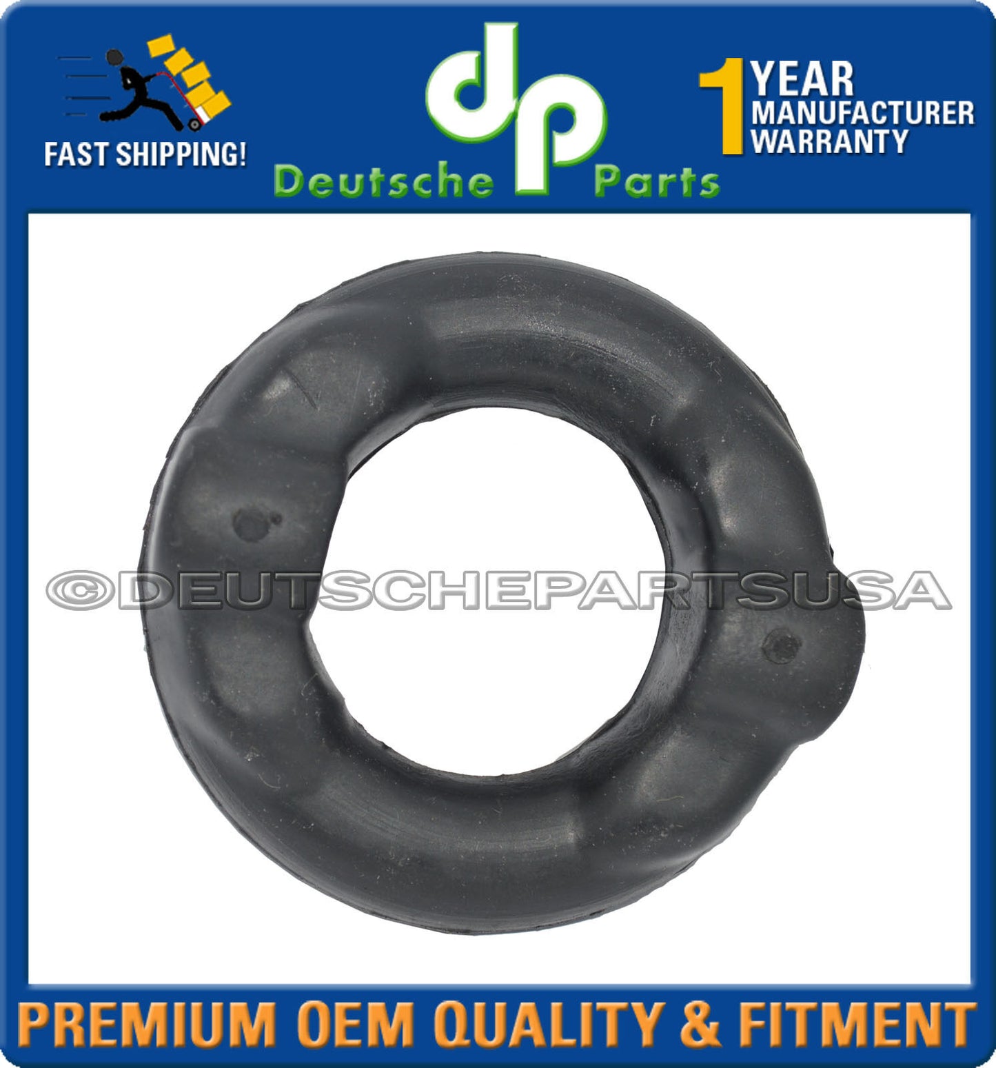 BMW E30 Exhaust Muffler System Hanger Front & Rear Donut Mount Damper Ring Set 3