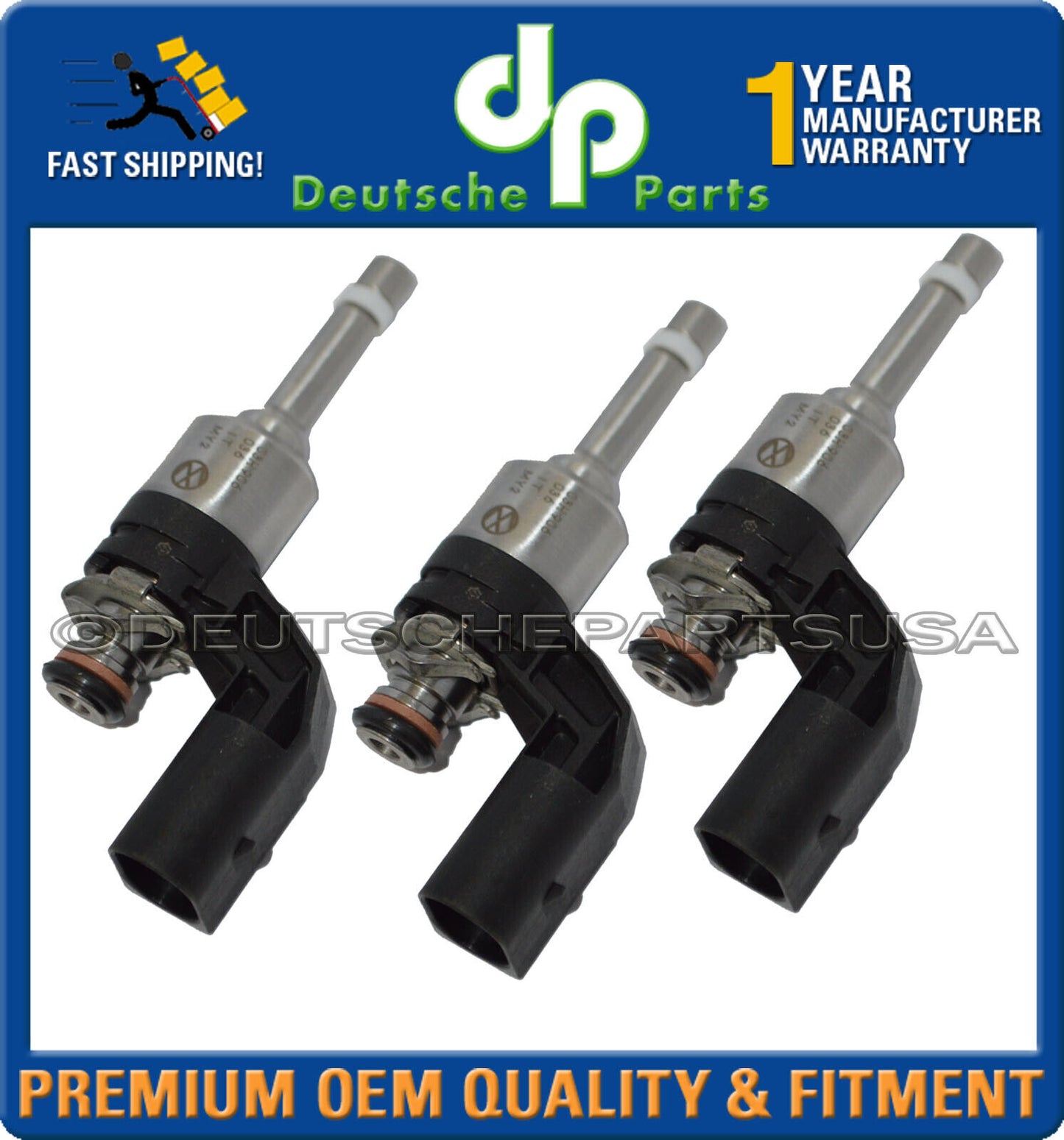 For Porsche Cayenne 3.6 Lower Fuel Injectors Genuine 955 605 232 00 Set of 3