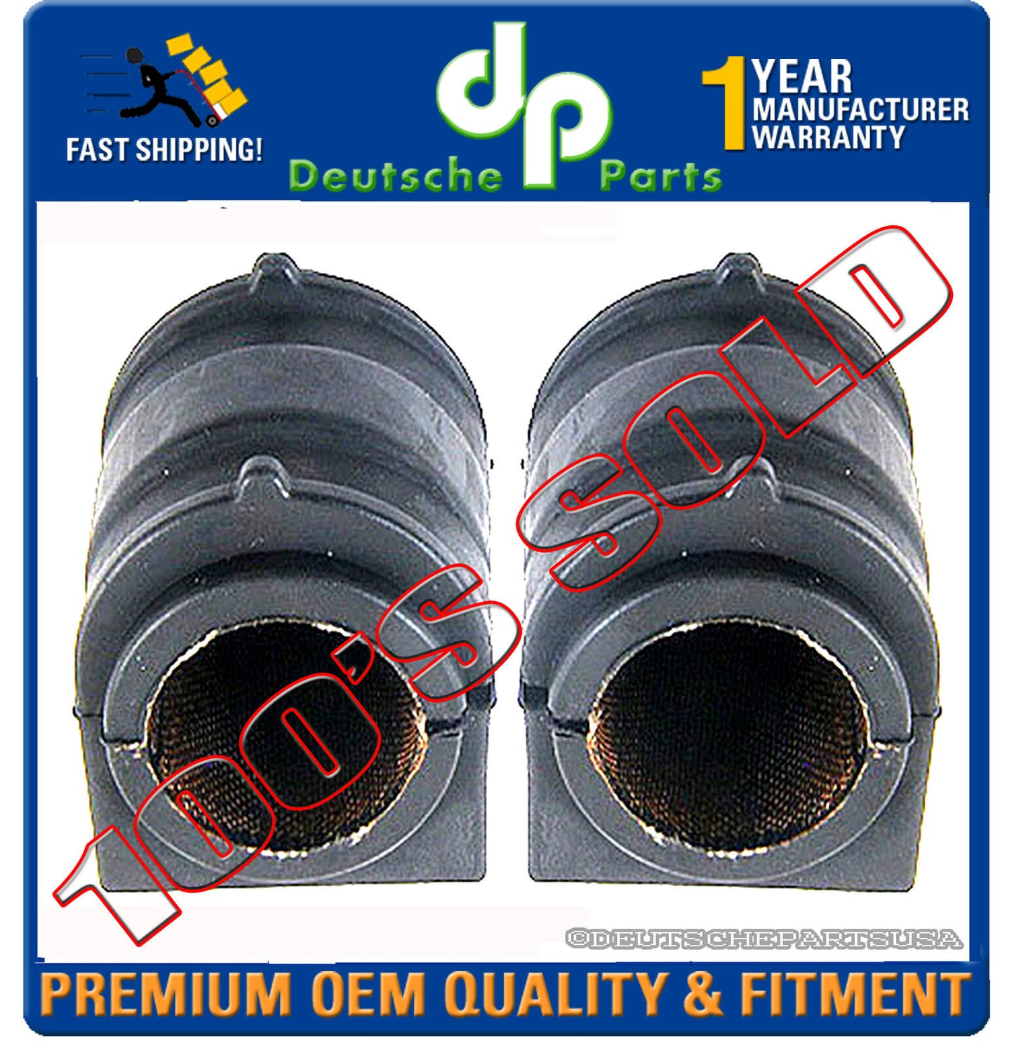 LINCOLN LS FRONT Sway Bar Stabilizer Link Bushing LH + RH 3W4Z 5482-AA SET 2