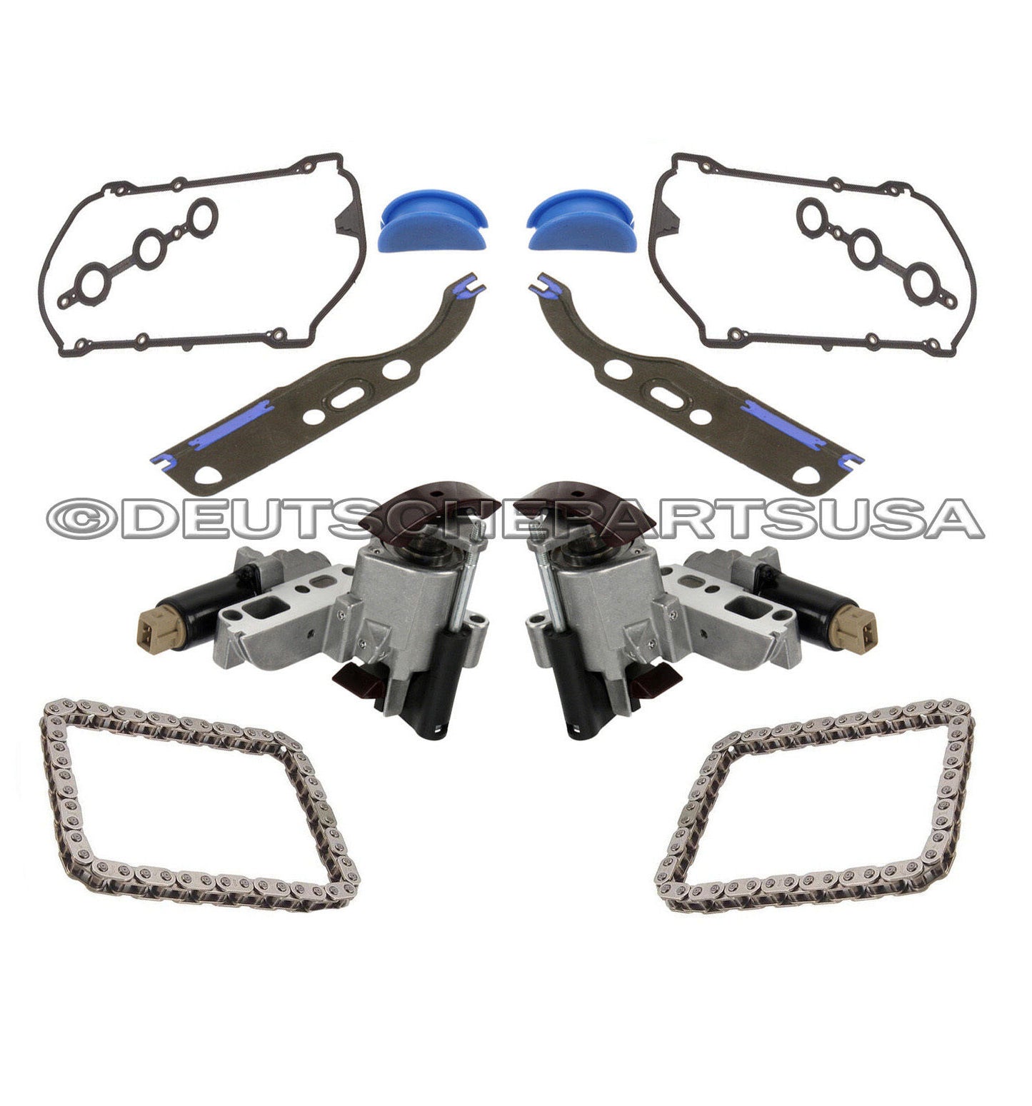 CAM TIMING CHAIN TENSIONER VALVE GASKET for AUDI A4 A6 ALLROAD PASSAT KIT 8 Pc