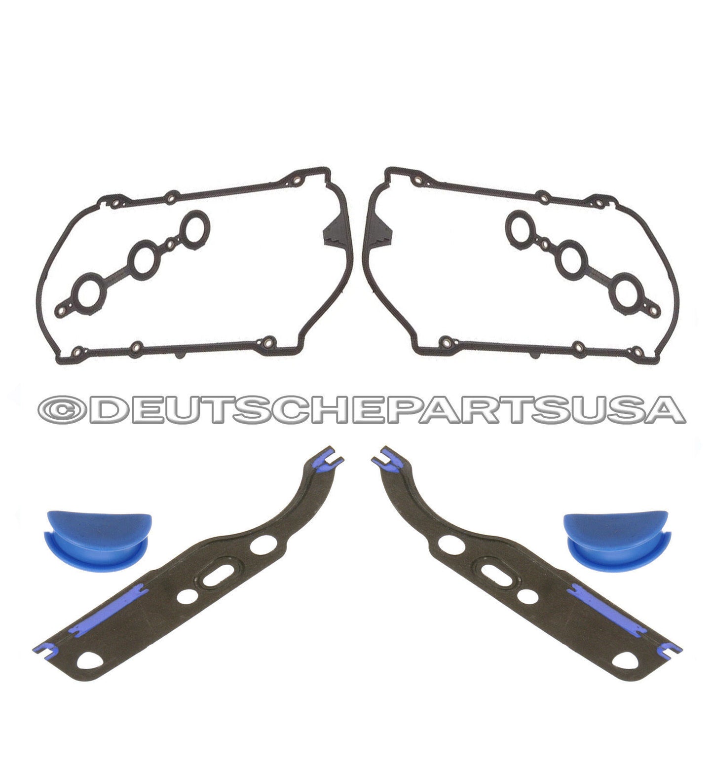AUDI A4 A6 ALLROAD PASSAT VALVE COVER TENSIONER GASKET 6 SET 078198025 058198217