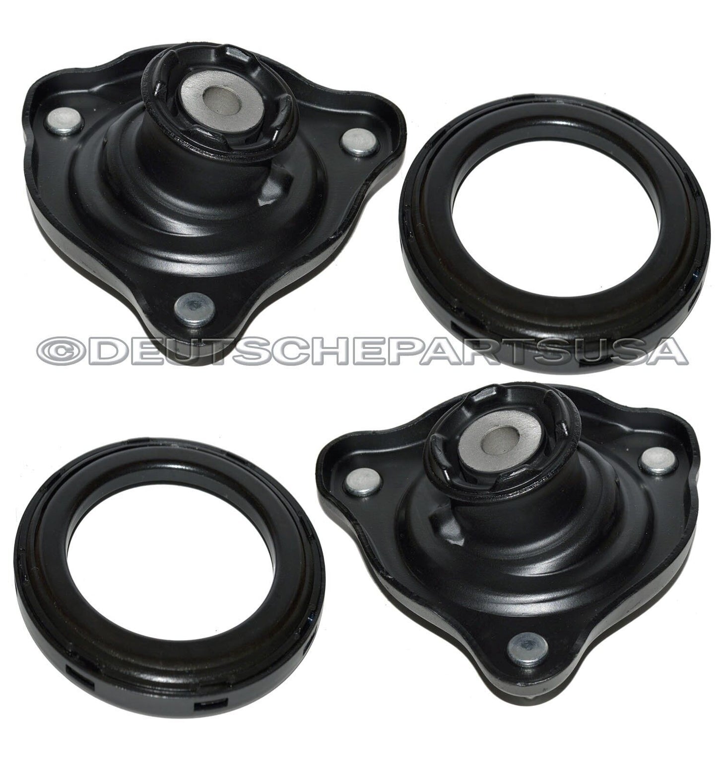 PORSCHE 996 C4 4S TURBO FRONT UPPER SHOCK STRUT MOUNT MOUNTS + BEARING SET 4