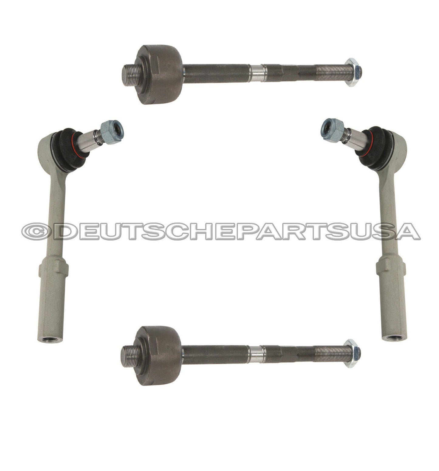 Mercedes W221 S550 S400 FRONT LEFT + RIGHT INNER + OUTER TIE ROD RODS SET 4