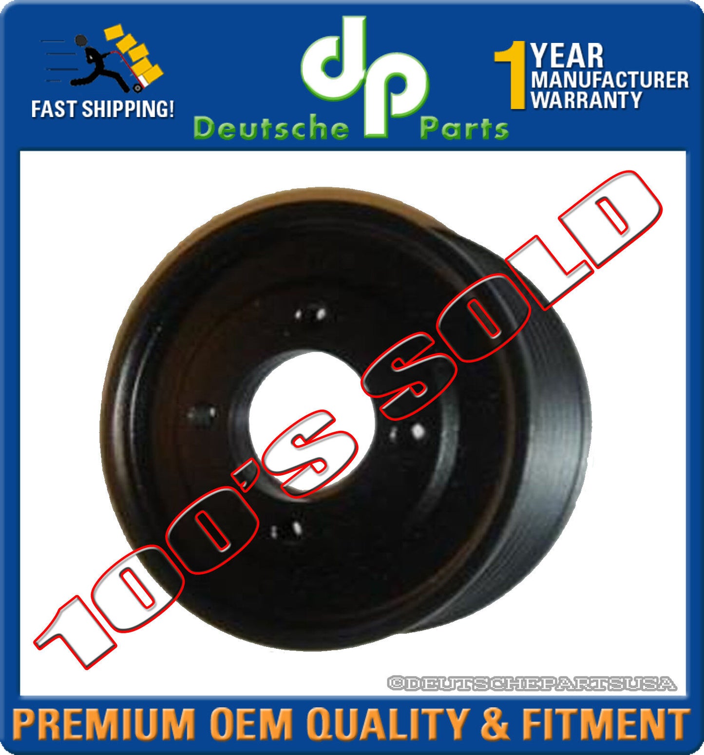 Land Rover Range Rover ALUMINUM HD Water Pump Pulley 2003 2004 2005 PQR000030