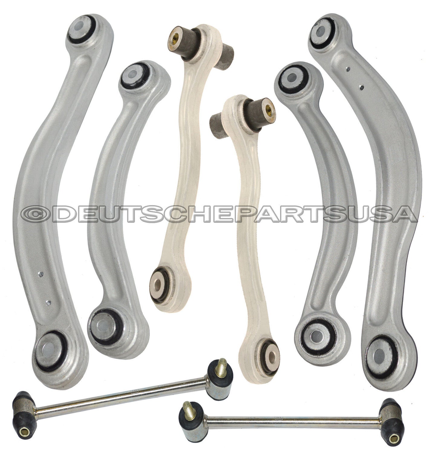Mercedes W204 W212 REAR CONTROL ARM ARMS BALL JOINTS TIE RODS SUSPENSION KIT 8Pc