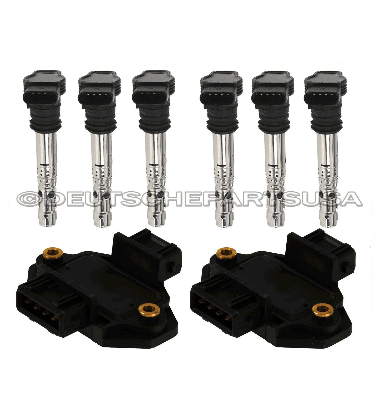 AUDI ALLROAD QUATTRO ICM ICU IGNITION CONTROL MODULE + COIL COILS TUNE UP KIT 8
