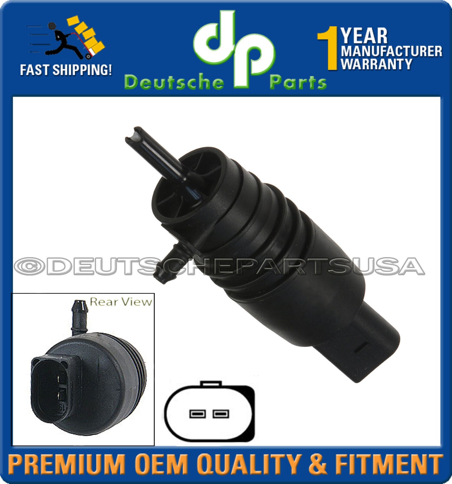Windshield Washer Pump DMC 000010 DMC000010 for Land Rover Range Rover 03-05