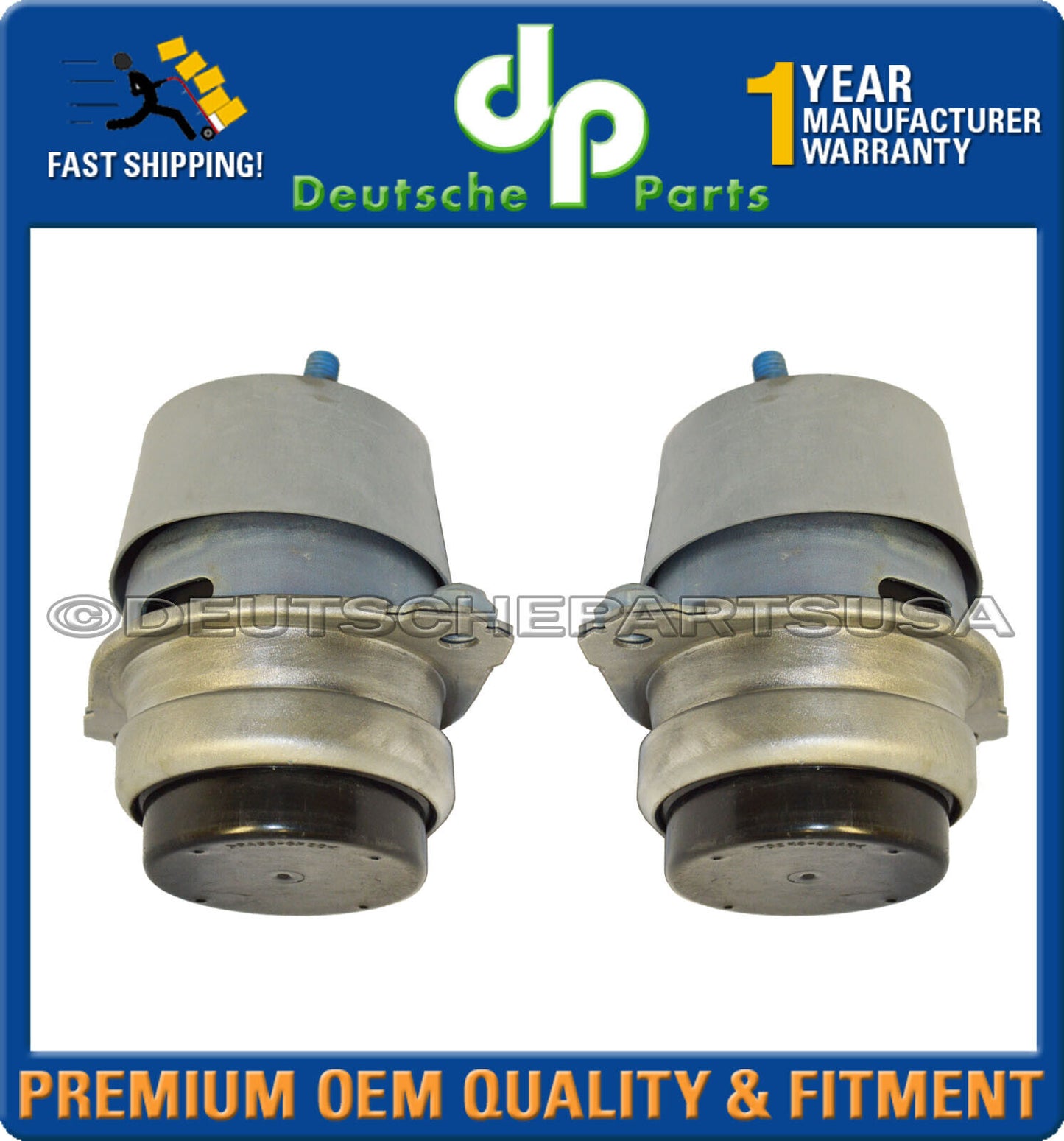 PORSCHE PANAMERA 3.0 V6 HYDRAULIC OIL FILLED Engine Motor Mount Mounts LH+RH SET