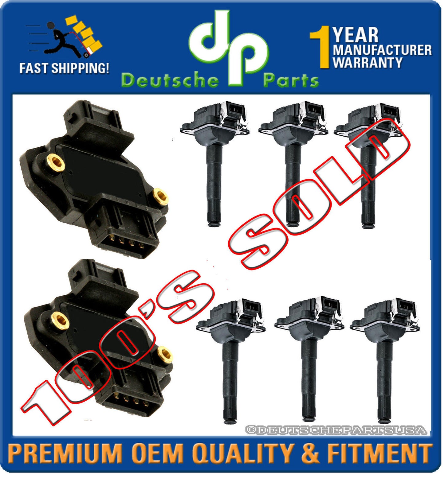 AUDI A6 ALLROAD QUATTRO S4 IGNITION CONTROL MODULE & IGNITION COIL TUNE-UP KIT