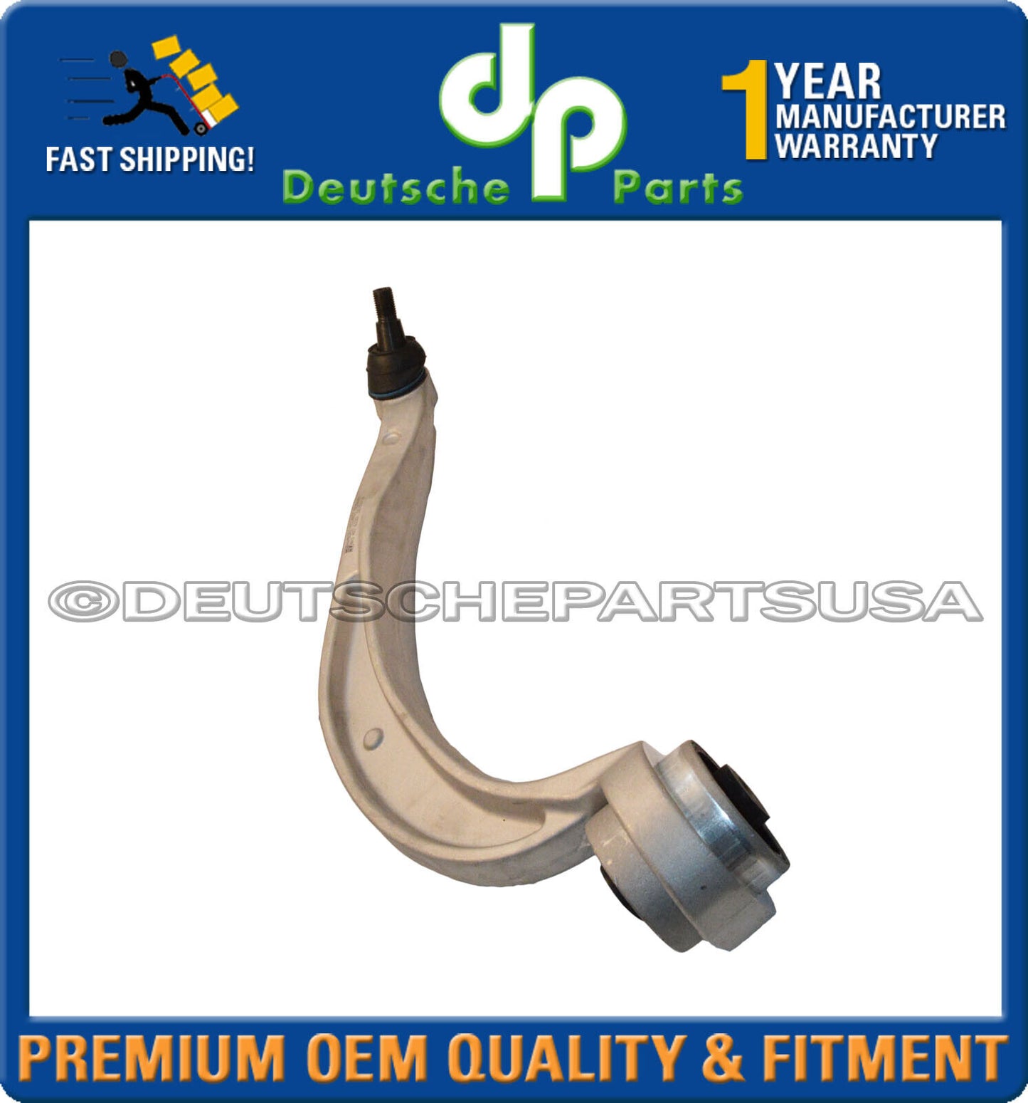 For Porsche Macan Front Lower Control Arm Ball Joint w/ Bushing LH + RH Set 2