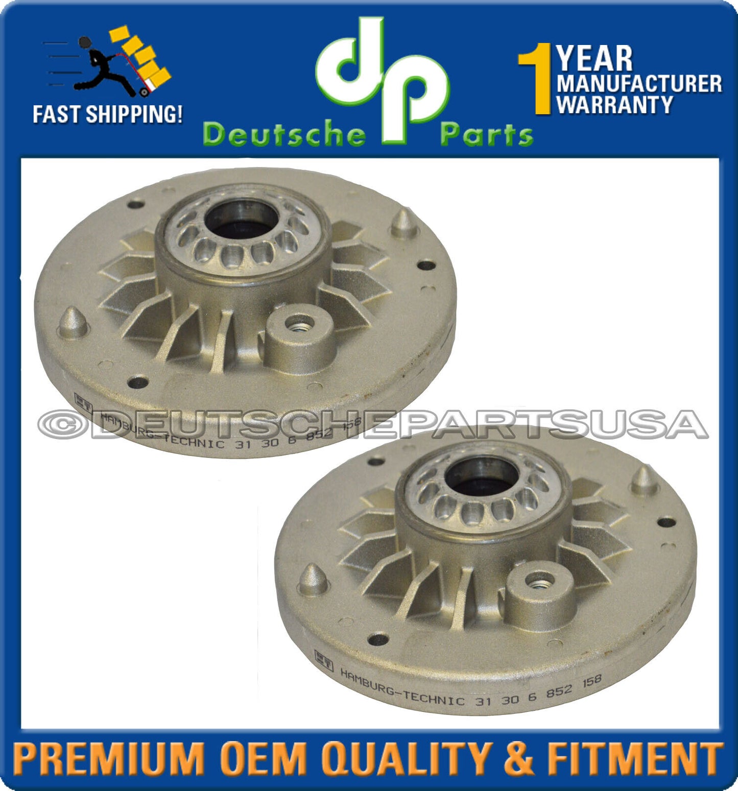 Front Strut Shock Mount Bearing BMW F25 F26 X2 X3 X4 L+R 31 30 6 852 167 SET 4