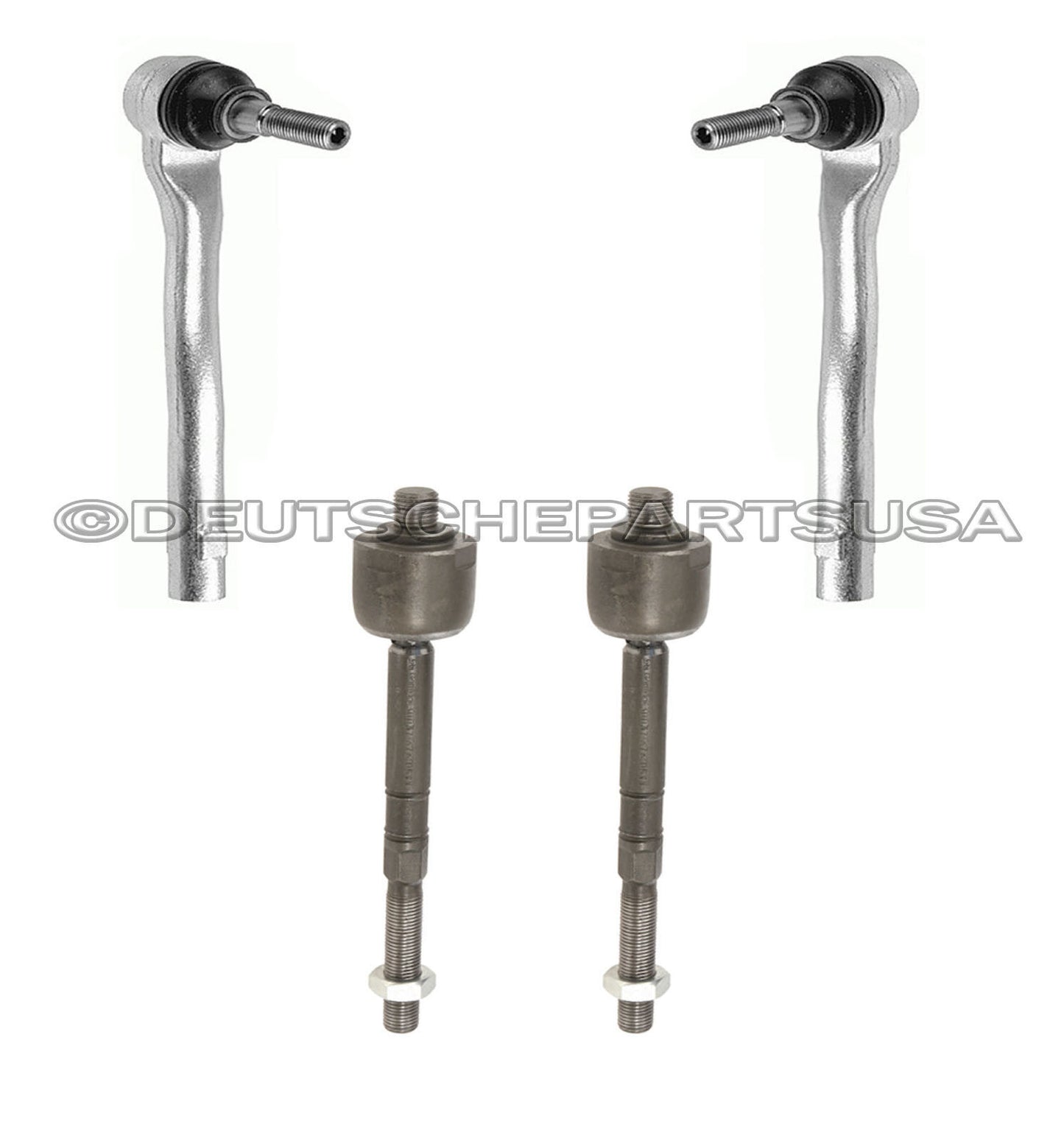 Mercedes W164 W251 ML350 ML550 STEERING Inner Outer Tie Rods RACK BOOT KIT SET 6