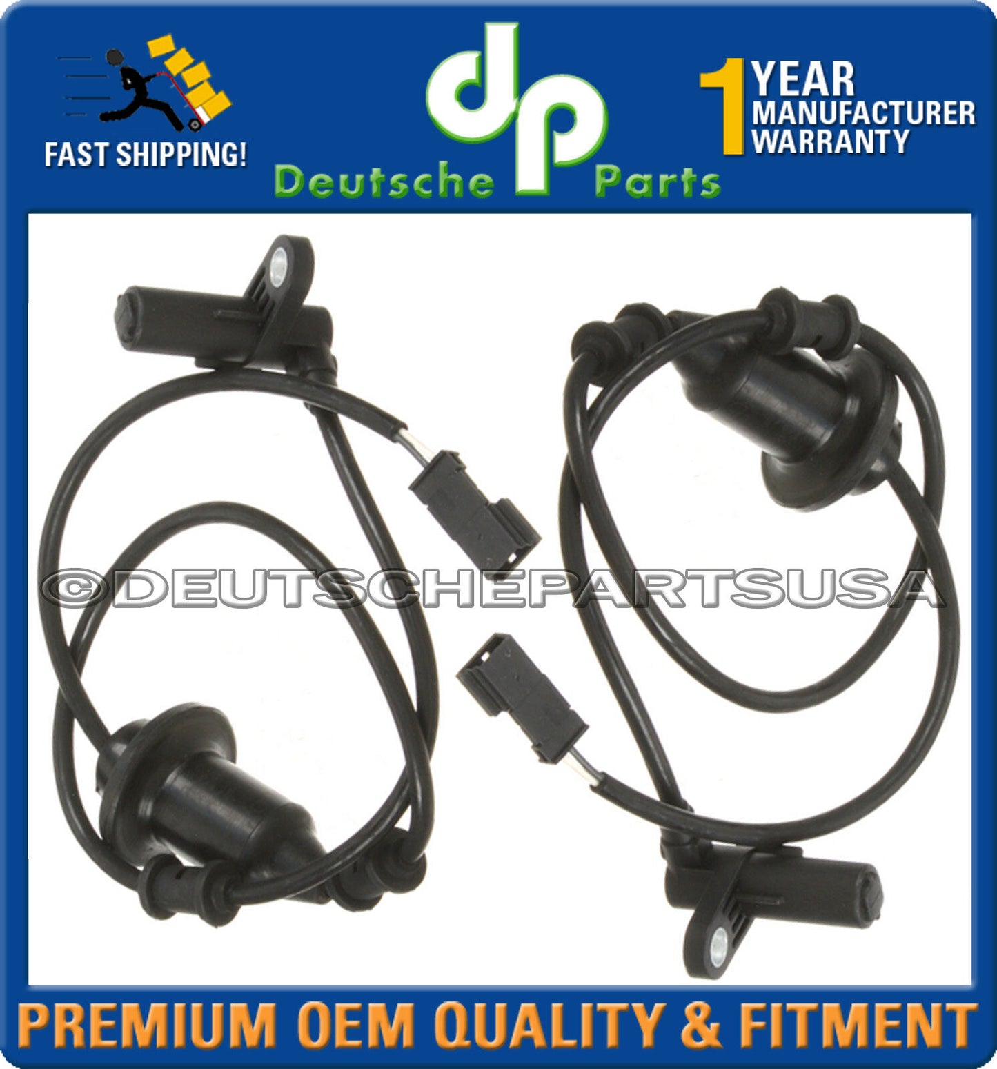 MERCEDES W220 S CL CLASS REAR LEFT RIGHT WHEEL ABS SPEED SENSOR SENSORS SET PAIR