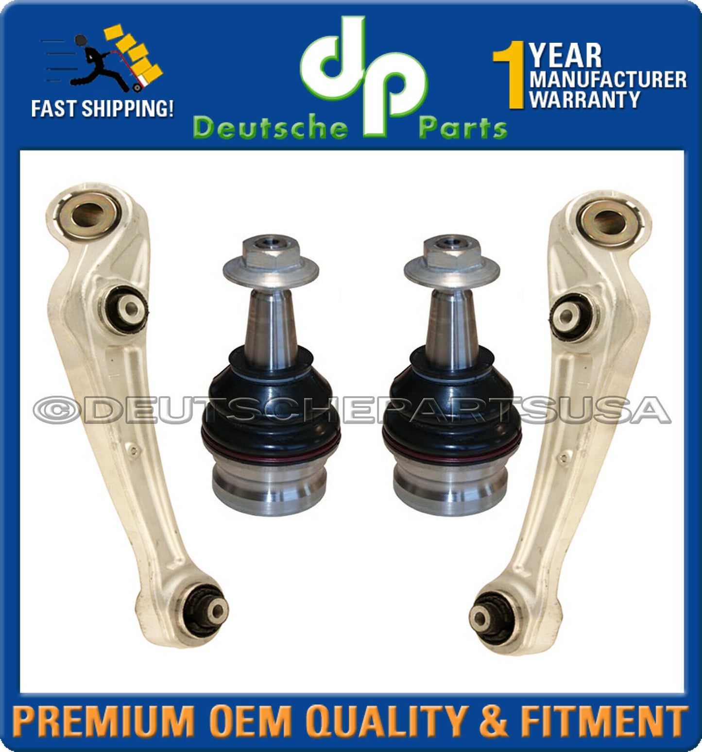 Porsche Macan Front Lower Control Arms Ball Joint Sway Bar Link Suspension Kit 8