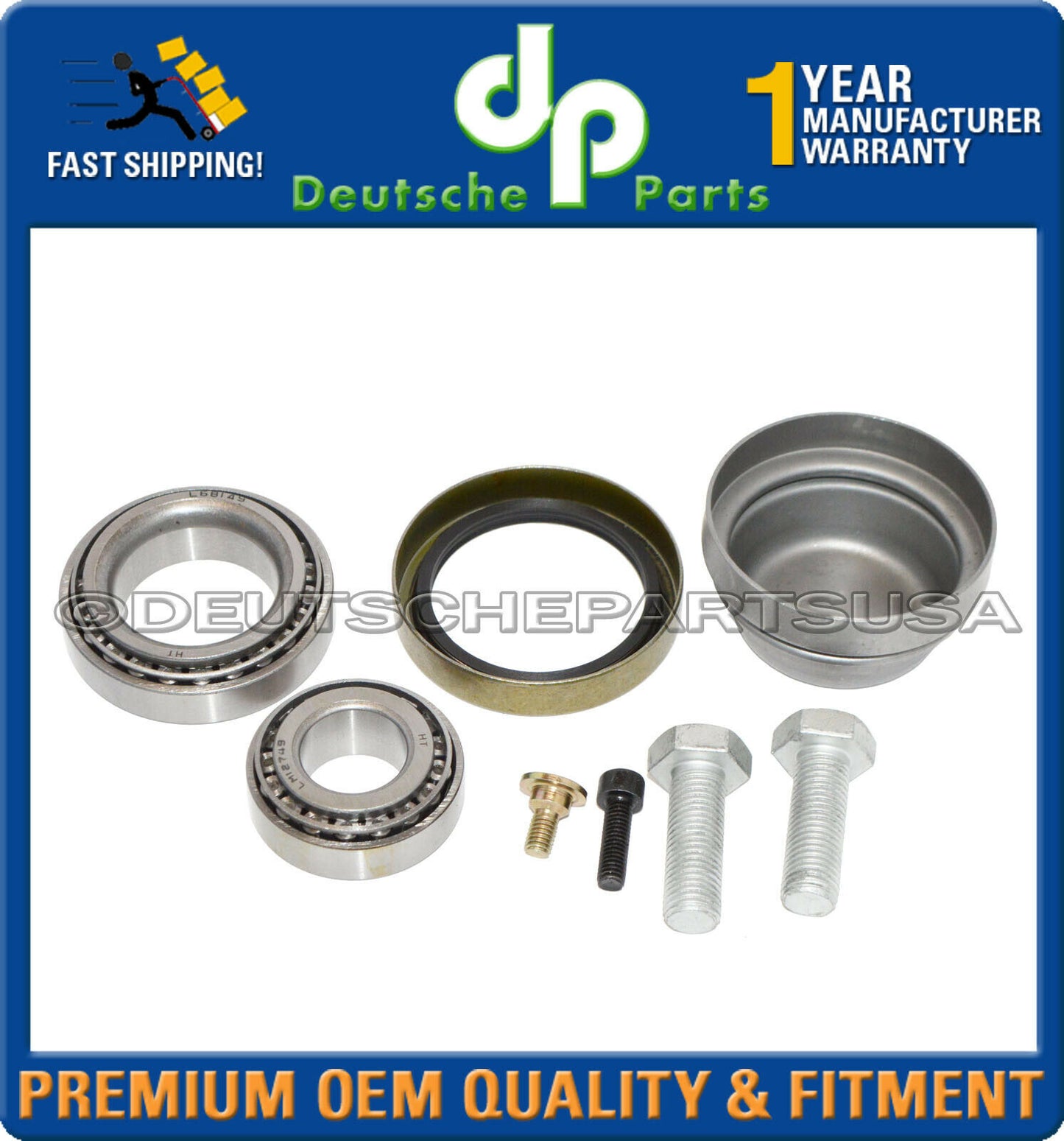 For Mercedes C220 E300 SLK320 Front Wheel Bearing Kit LH+RH 2103300051 Set of 2