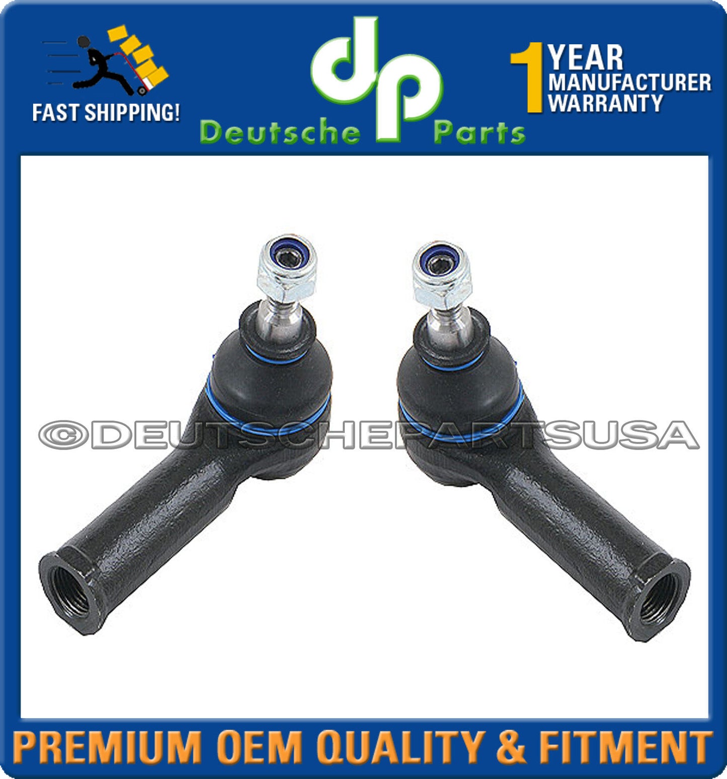 Jaguar X-Type Front Tie Rod Rods End Set 2002-2008 C2S012013 ; C2S 012013 L + R