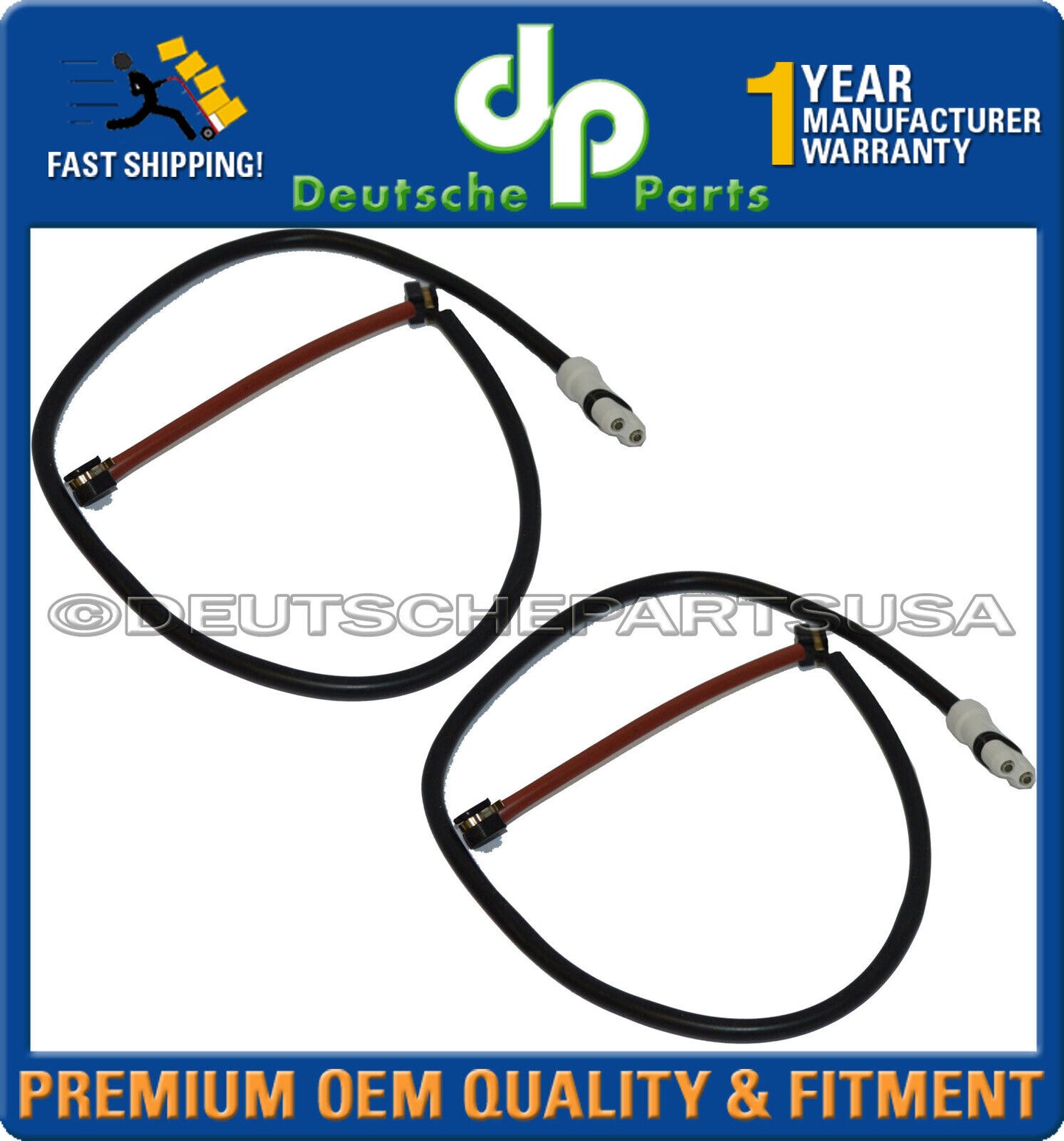 PORSCHE 911 Rear LH + RH Brake Disc Pad Wear Sensor 99361236501 SET 2 1995-1998