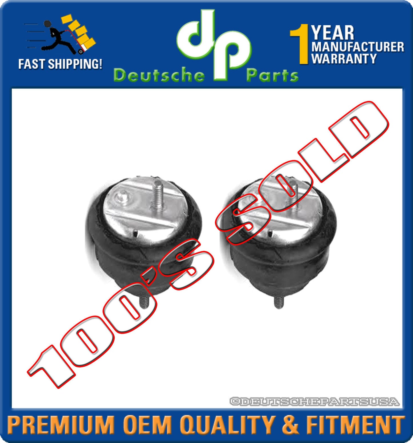 HYDRAULIC ENGINE MOTOR MOUNT MOUNTS 2 x 11 81 2 283 798 PAIR for BMW E36 E46 M3