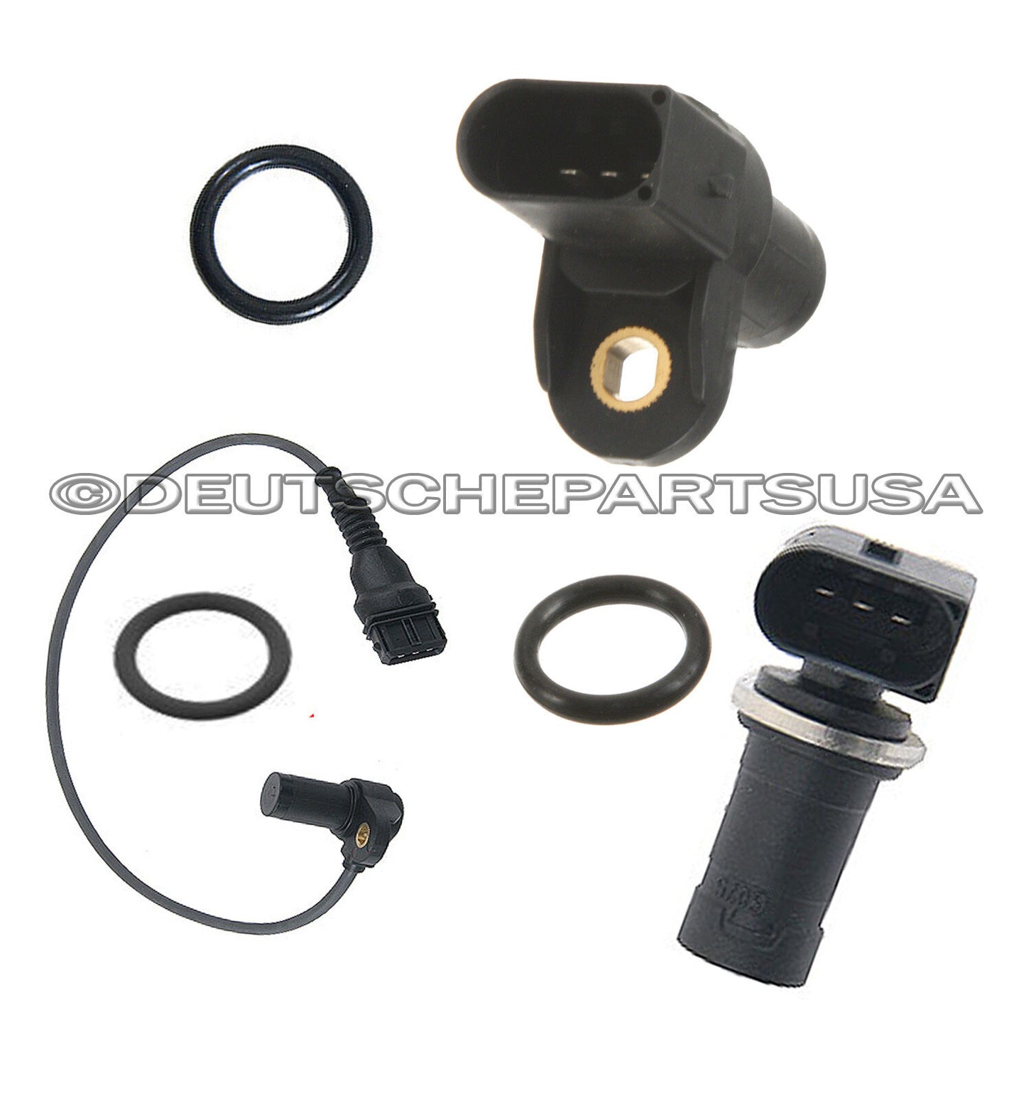 INTAKE + EXHAUST CAM CAMSHAFT + CRANK POSITION SENSORS - 6 for BMW E46 E39 X3 X5