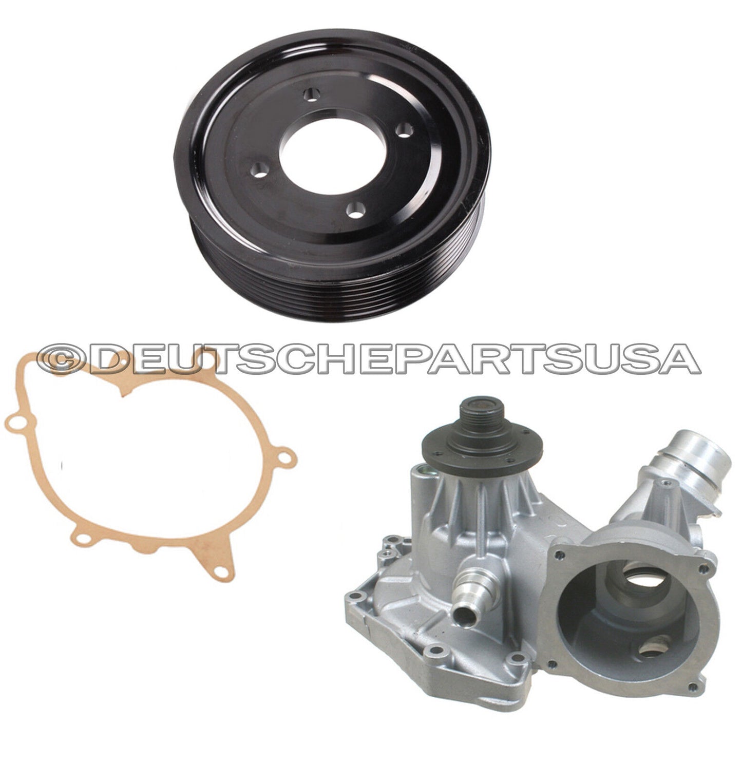 WATER PUMP METAL IMPELLER, GASKET & ALUMINIUM PULLEY for BMW E31 E38 540i X5 Z8