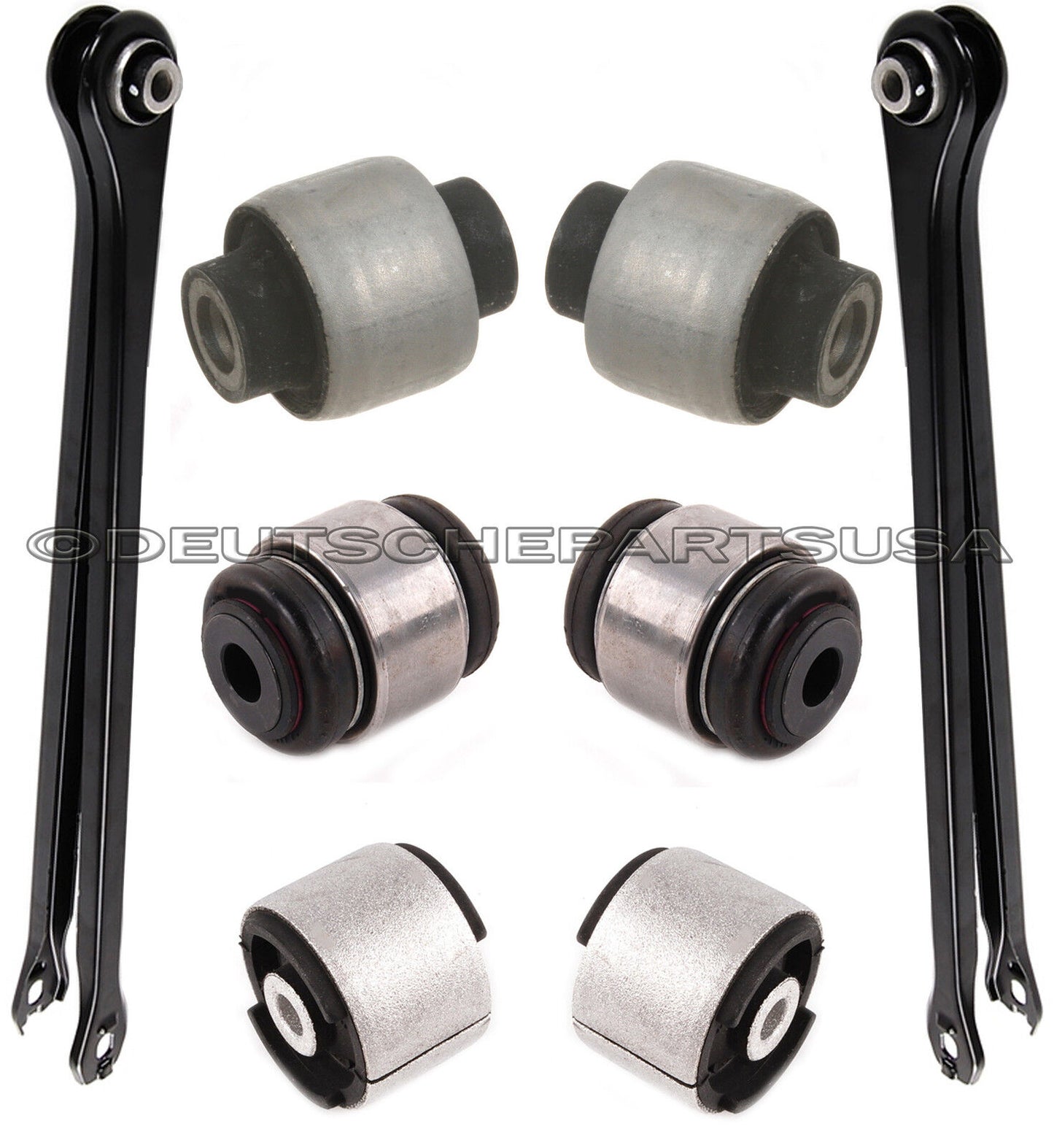 REAR AXLE TRAILING CONTROL ARMS BUSHINGS STRUT SHOCK MOUNTS fr BMW E83 X3 SET 28